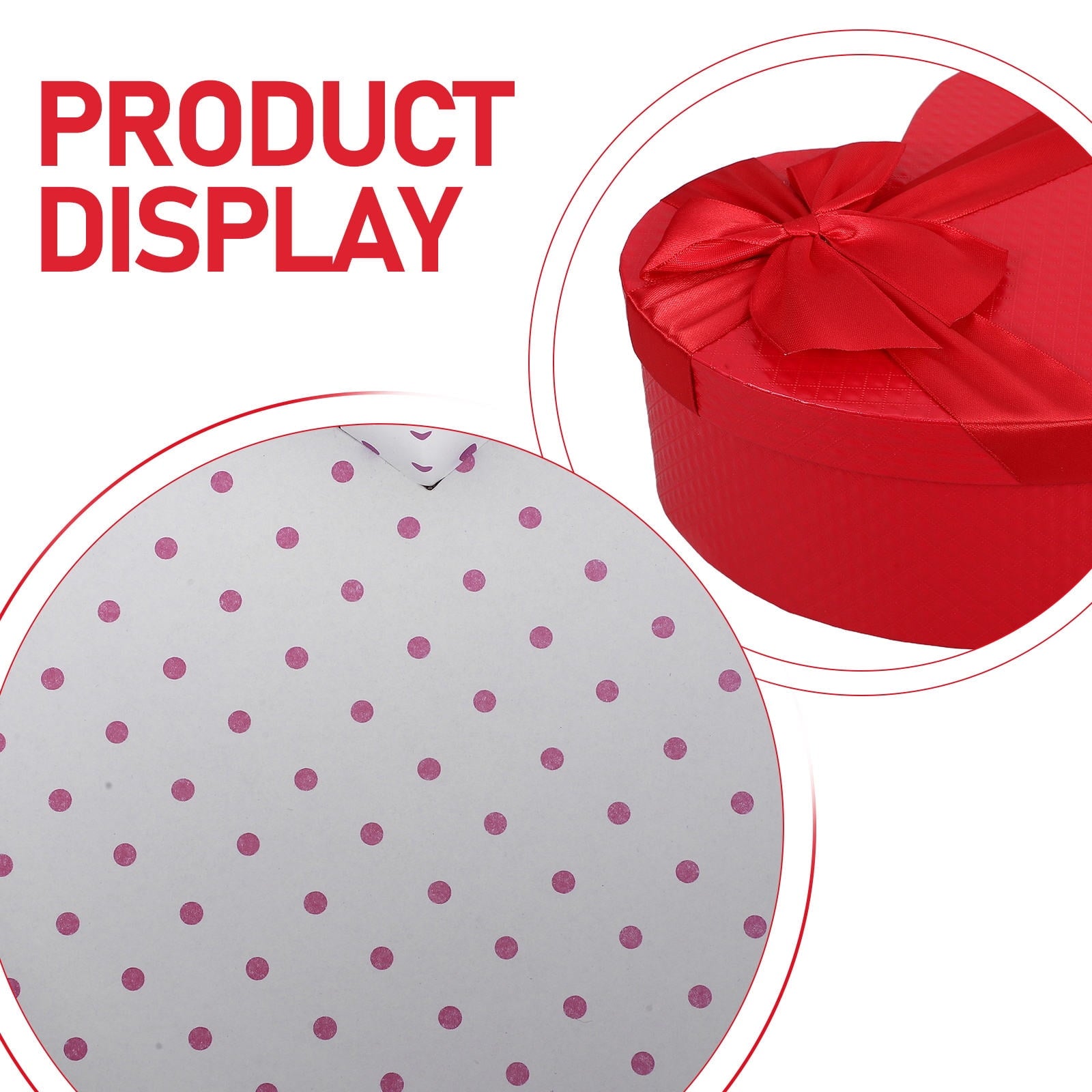 3 Pcs Presents Boxes Heart Shaped Gift Free Gifts Packing Paper Romantic