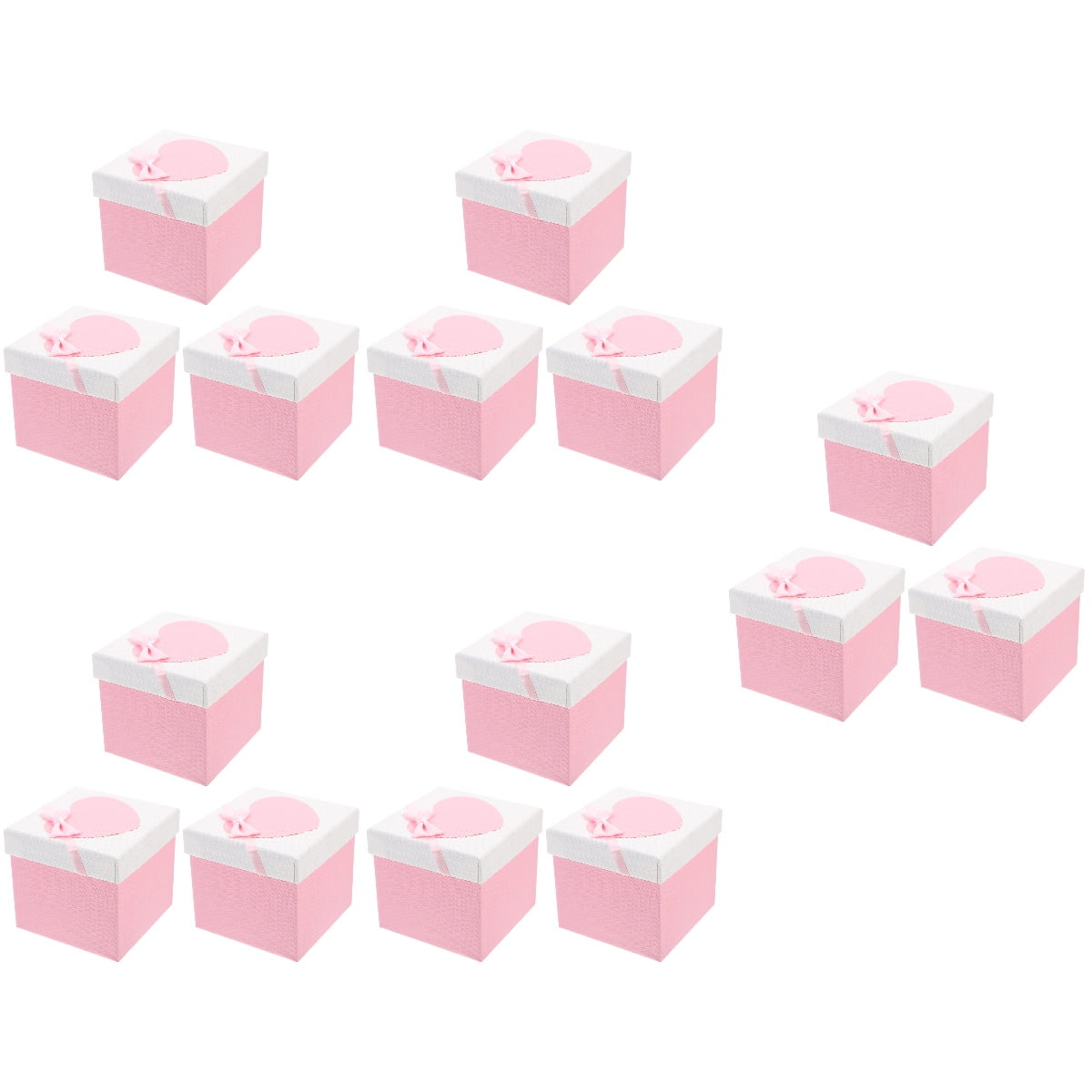 Masteelf 15 Pcs  Squared Boxes with Lids Small Gift Boxes for Birthdays Christmas Wedding Baby Shower