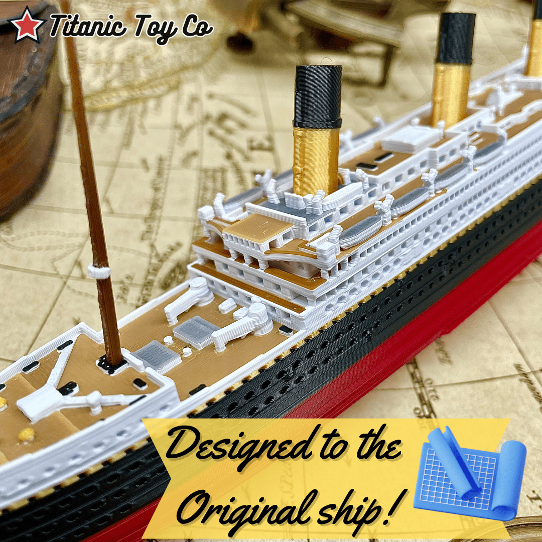 3 Pack Color Titanic, Britannic & Olympic Model Ship 1 Ft Long Assembled Titanic Toys For Kids, Historically Accurate Titanic Toy, Titanic Ship, Titanic Cake Topper, Titanic Figurine, Titanic Boat By