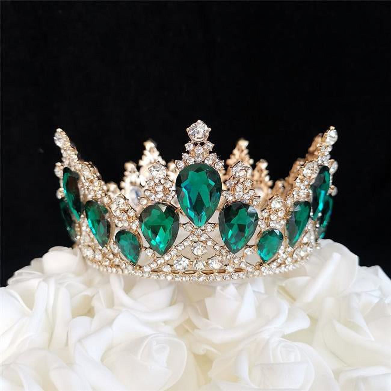13 oz Emerald Queen Crown Cake Topper