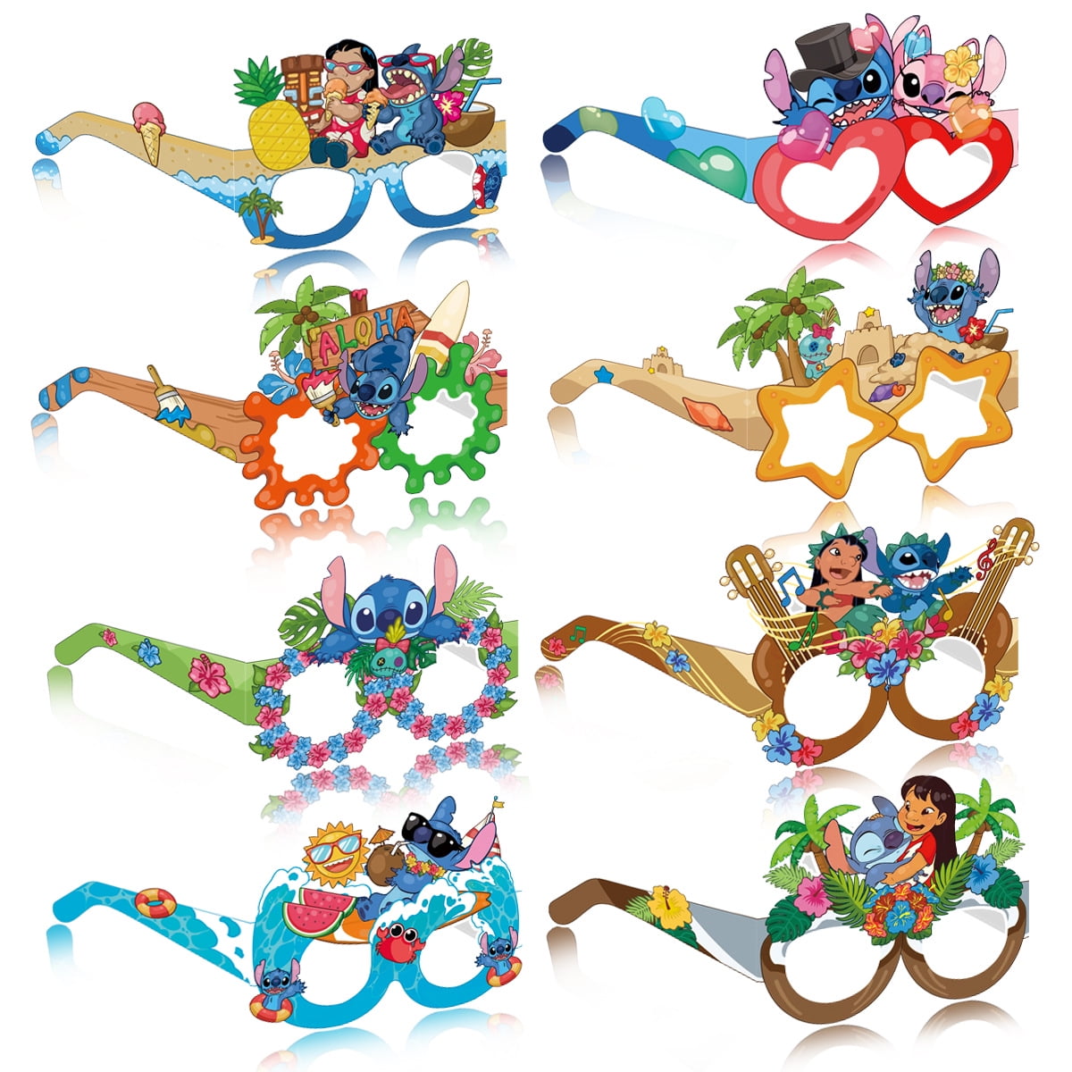 16pcs Spider-Man Paper Eyeglasses Party Favors Supplies Birthday Party Decorations Gifts Photo Booth Props for Kids Boys