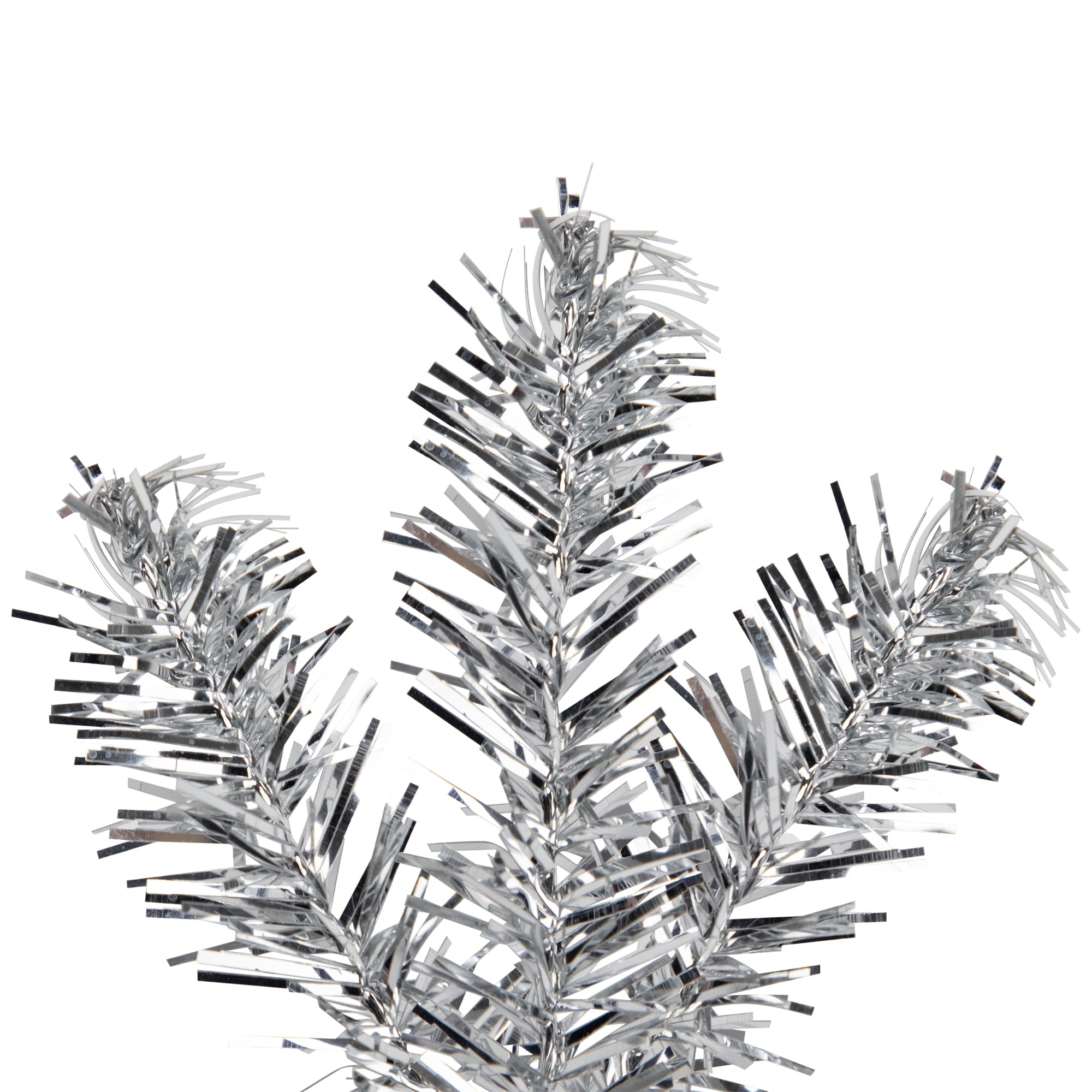 Northlight Metallic Tinsel Artificial Christmas Garland - 9' x 12" - Silver - Unlit