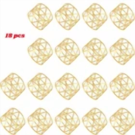 18 X Hollow Out Triangle Napkin Rings Table Decor Birthday Elegant Holiday Party