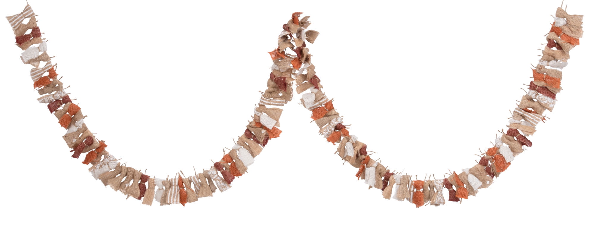 Love, Laugh, Craft Burlap Rag Tie Garland Project Kit, 2-10'L, Precut Ribbon, Multi-Color