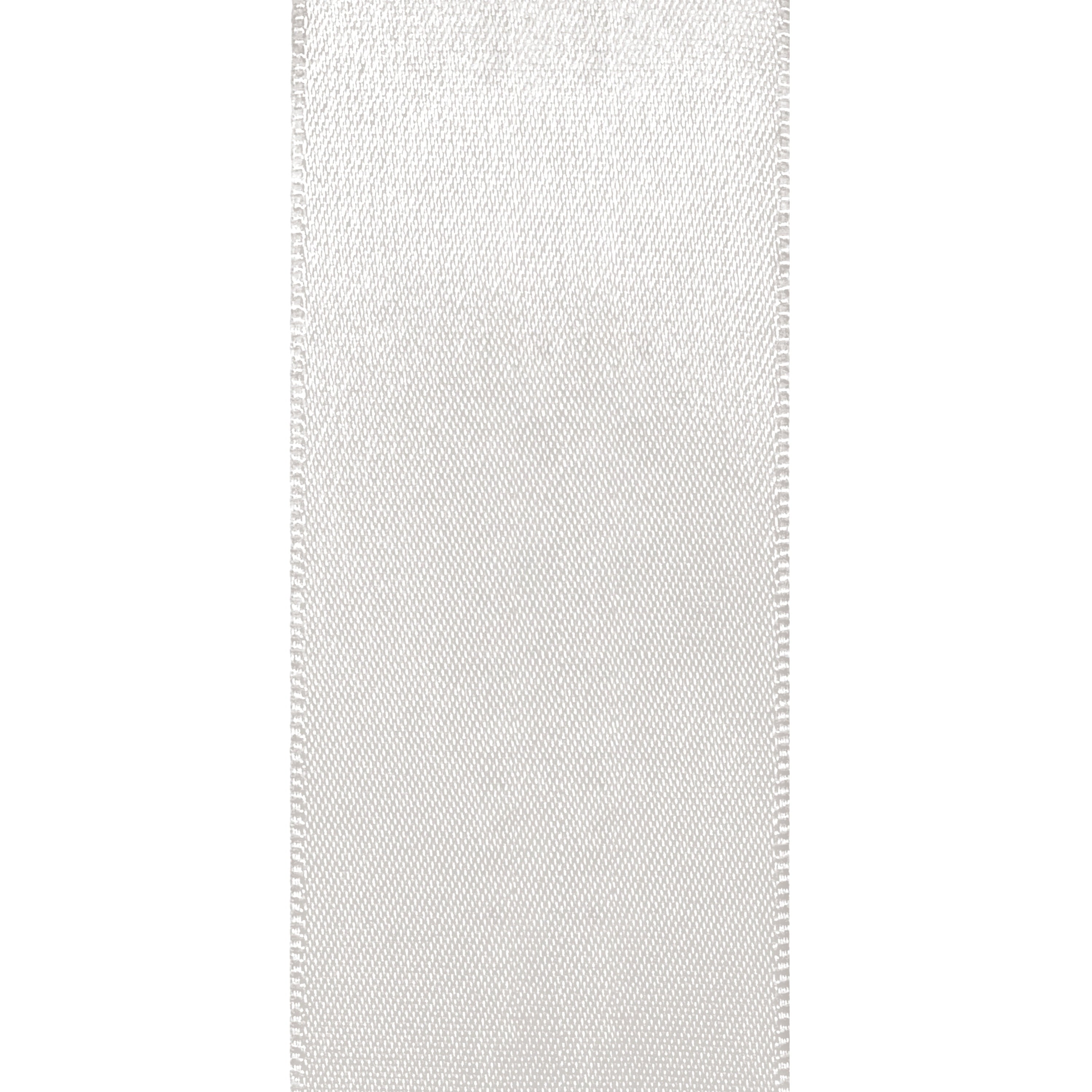 Ivory Single Face Satin Ribbon, 2.5" x 50 Yards by Gwen Studios