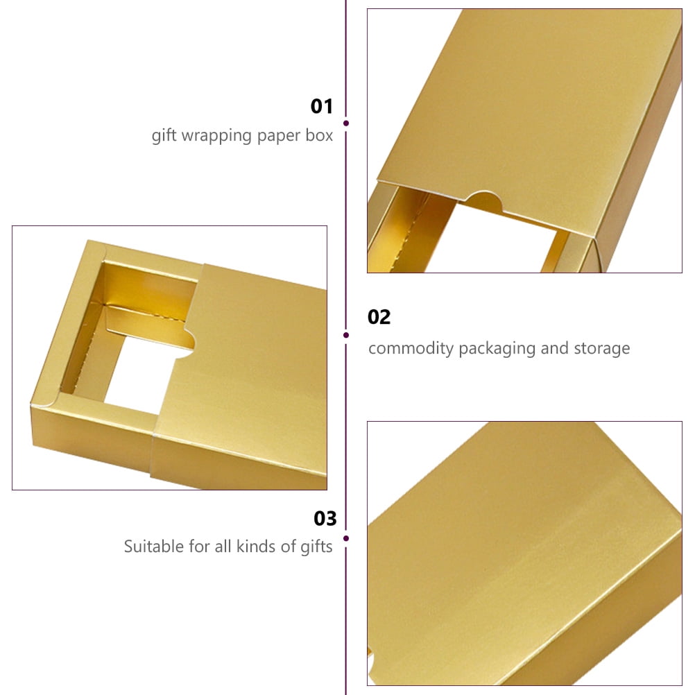 WHAMVOX 10Pcs Multi-function Wrapping Boxes Present Boxes Rectangle Small Boxes Gift Cases