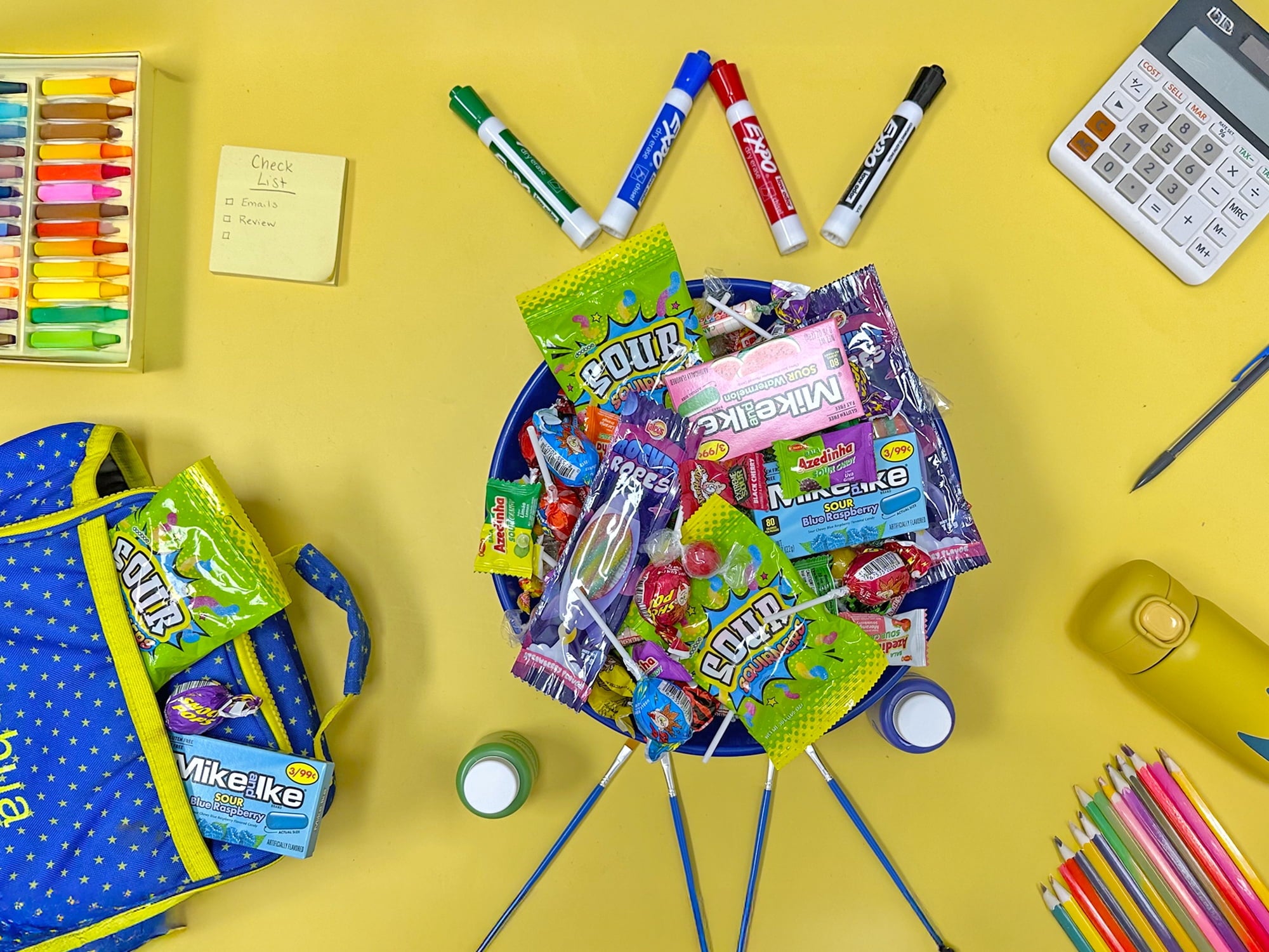 Sour Candy - Halloween Variety Pack - Bulk Candies - 2 Pounds - Assorted Parade Bag - Lalees - Party Favors for Kids