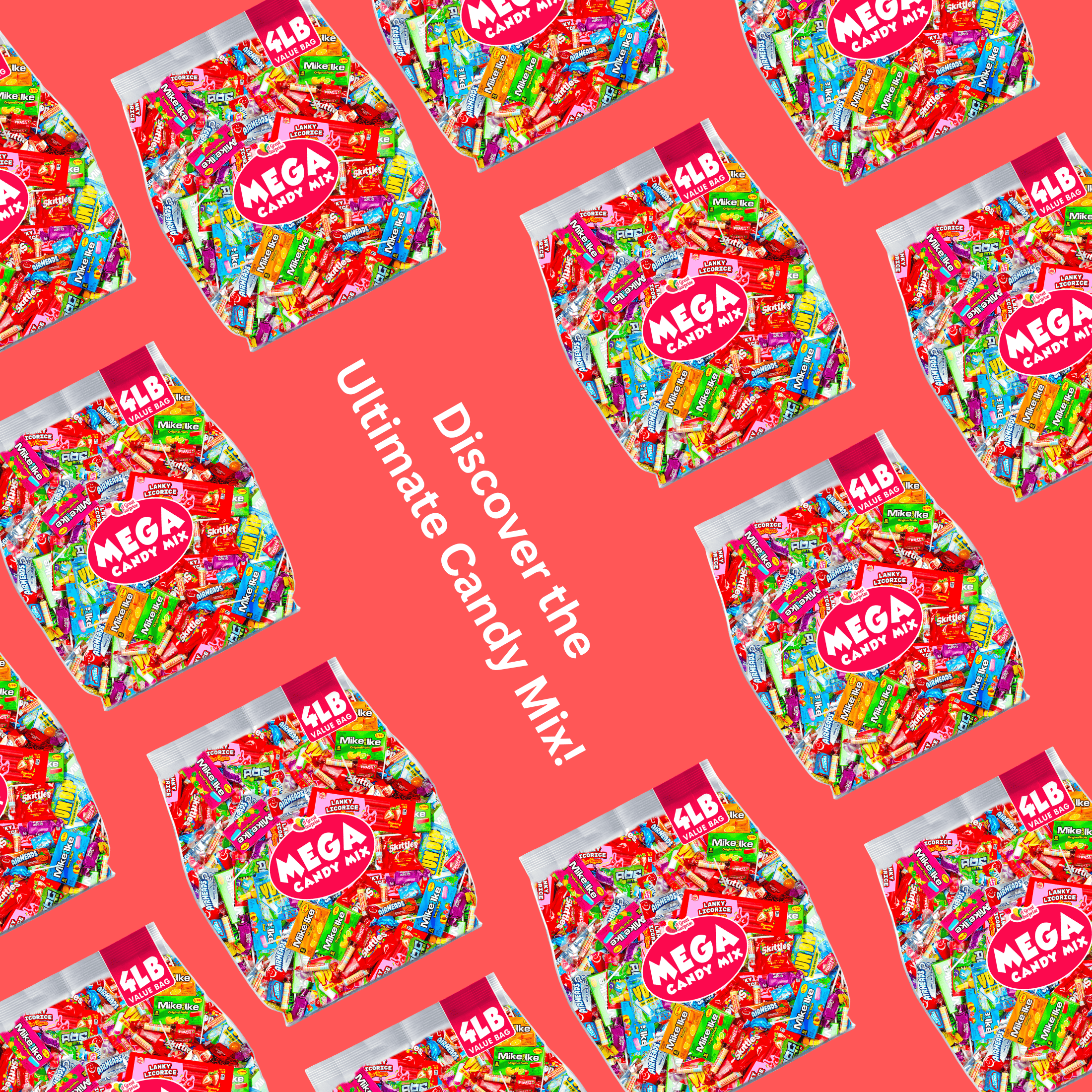 Candy Mix for Halloween - 4 Pounds - Assorted Candies Bulk - Pinata Stuffer - Individually Wrapped - Party Variety Bag