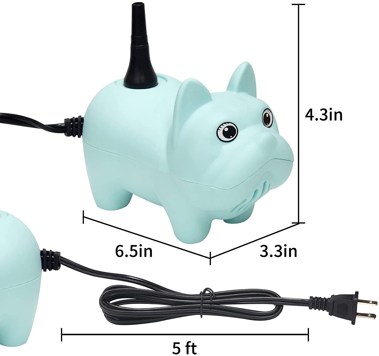 PUMEXPERT Unicorn Balloon Pump, Electric Air Ballon Blower, Portable Inflator for Party Wedding Birthday Decoration