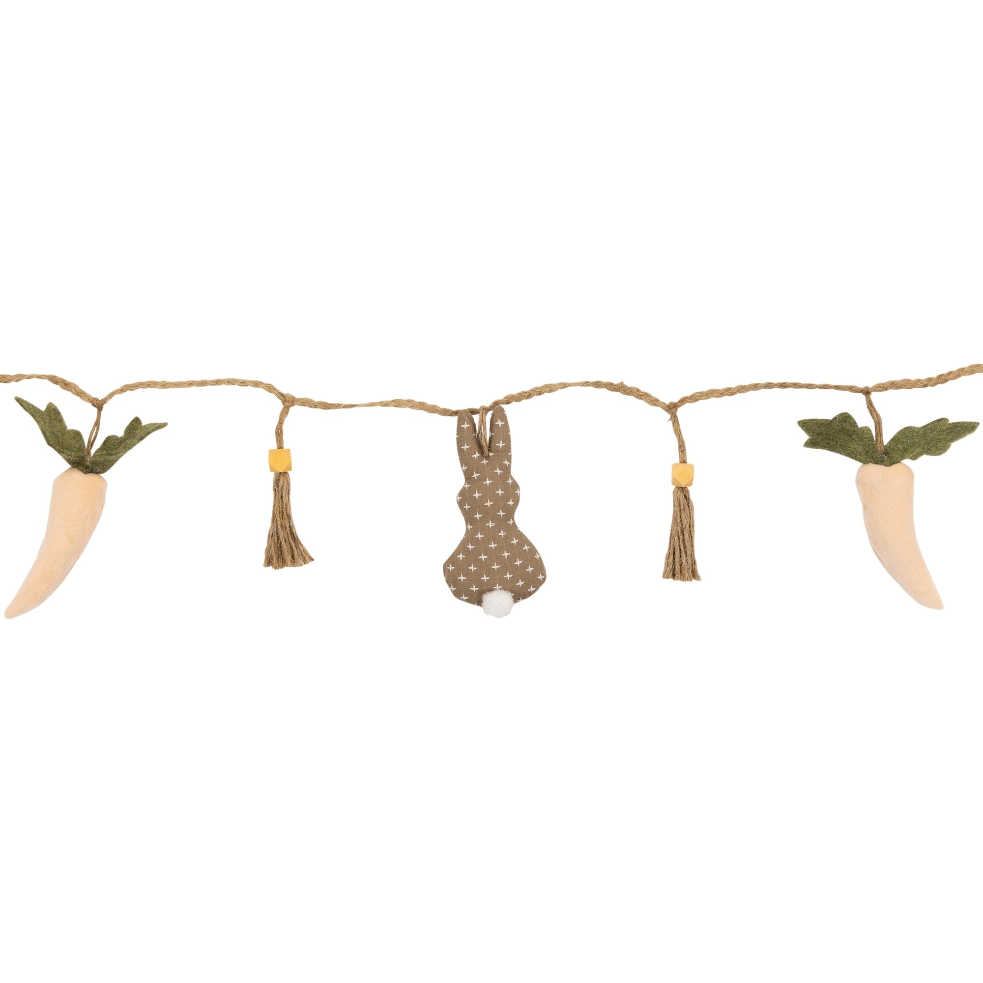 Northlight Carrots and Bunnies Plush Easter Garland - 4'