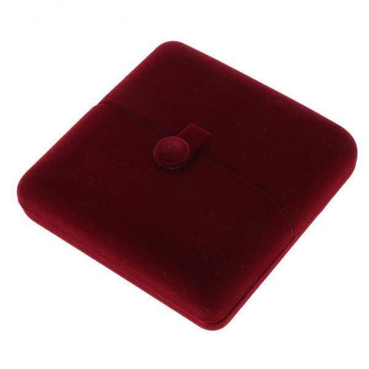 2x Graceful Soft Velvet Gift Box Jelry Holding Box for Women Lady Proposal Engagement Jelry Gift Storage Case