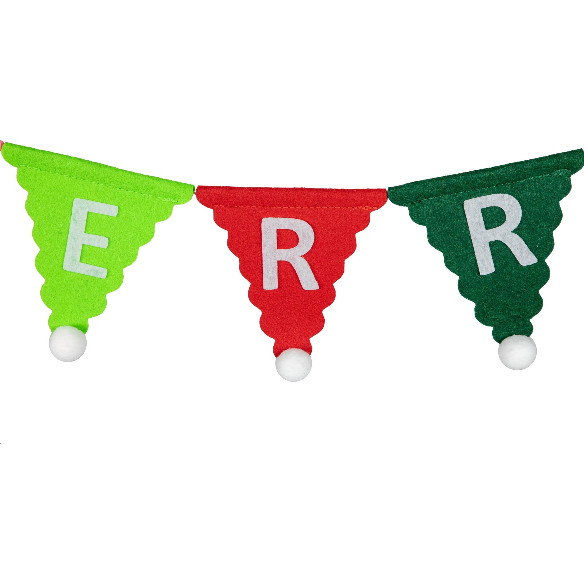 Northlight 45" Multi "Merry Christmas" Banner Garland - Unlit
