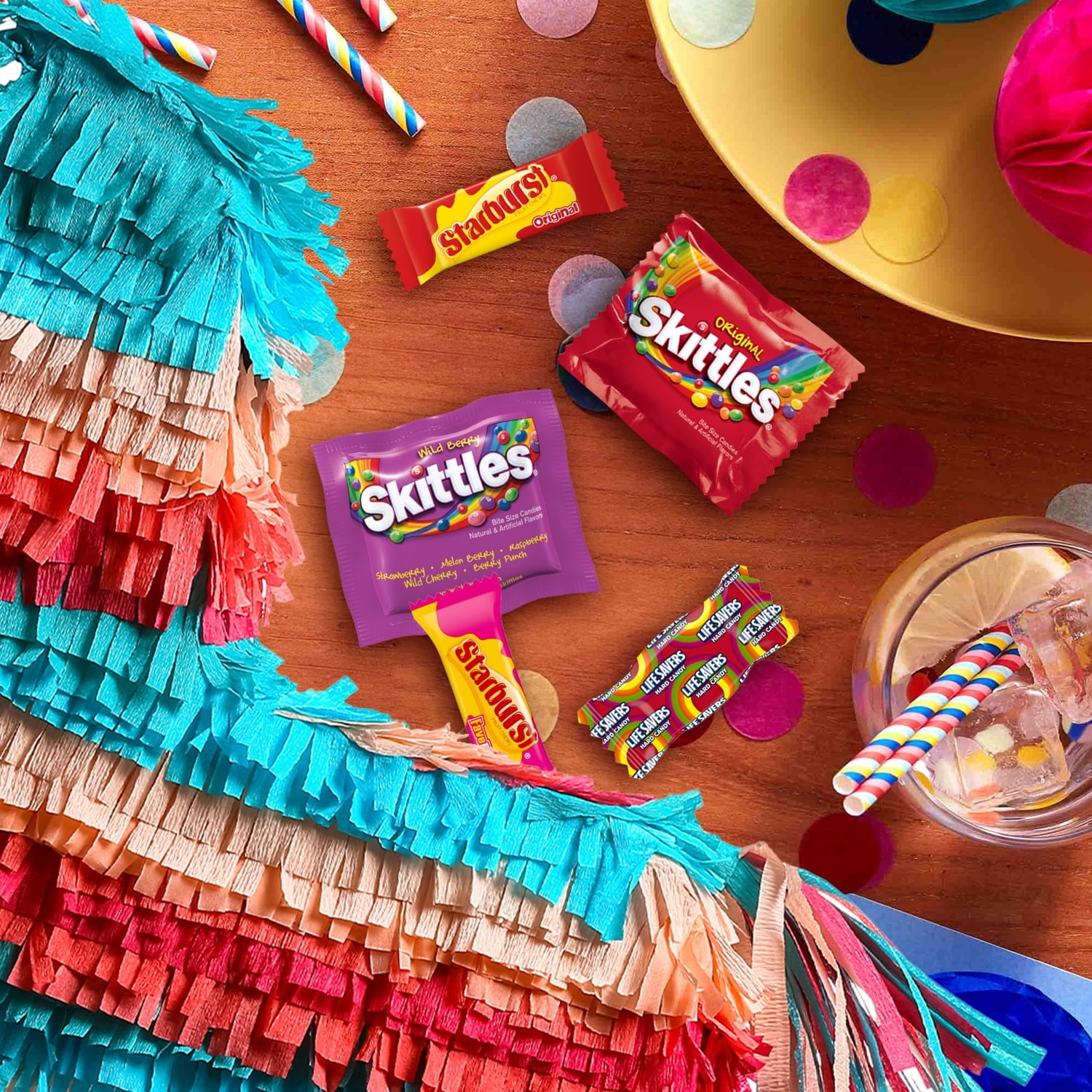 Skittles, Starburst & Life Savers Fruity Candy Variety Pack - 150 Ct Bulk Bag