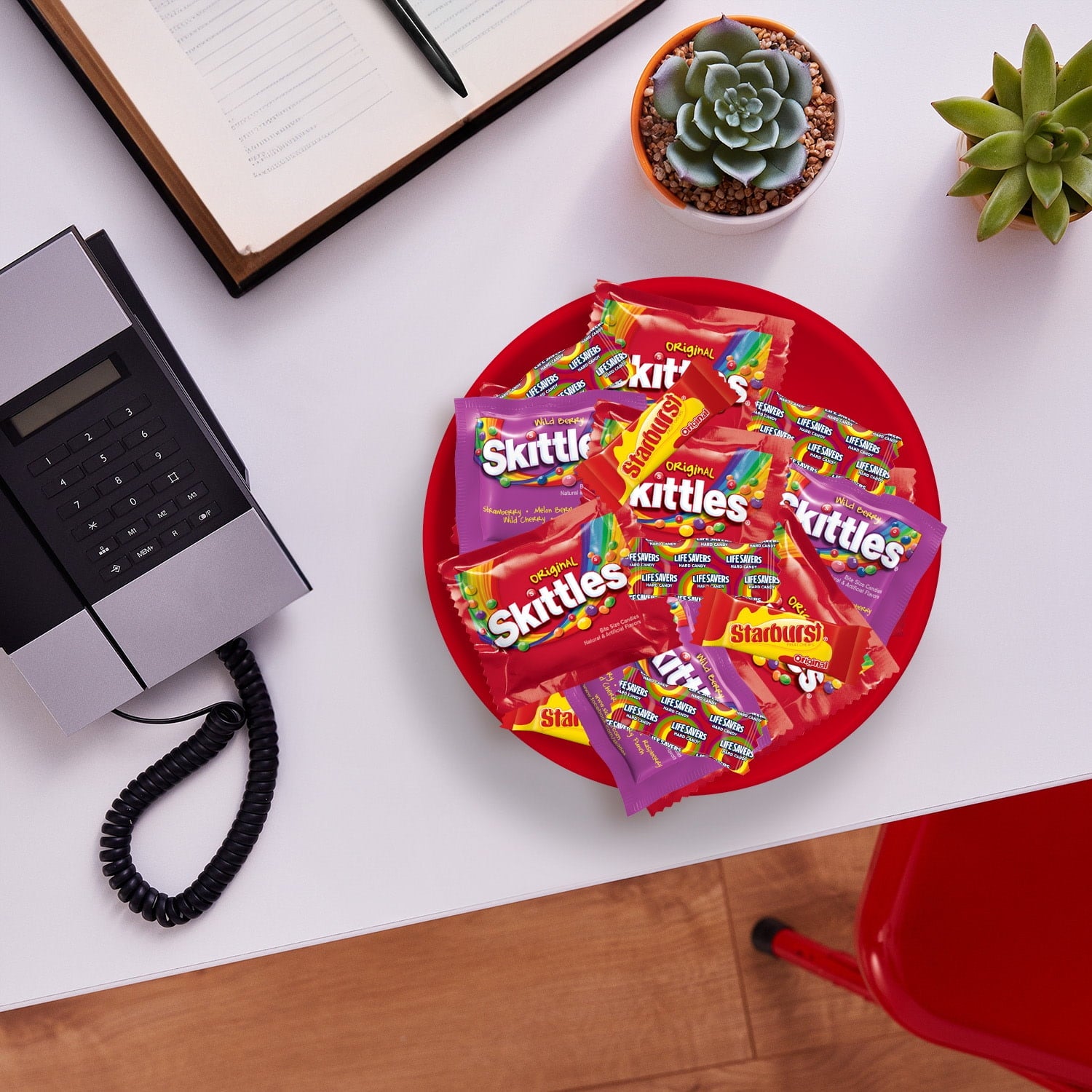 Skittles, Starburst & Life Savers Fun Size Fruity Candy Assortment - 135 Ct Bulk Bag