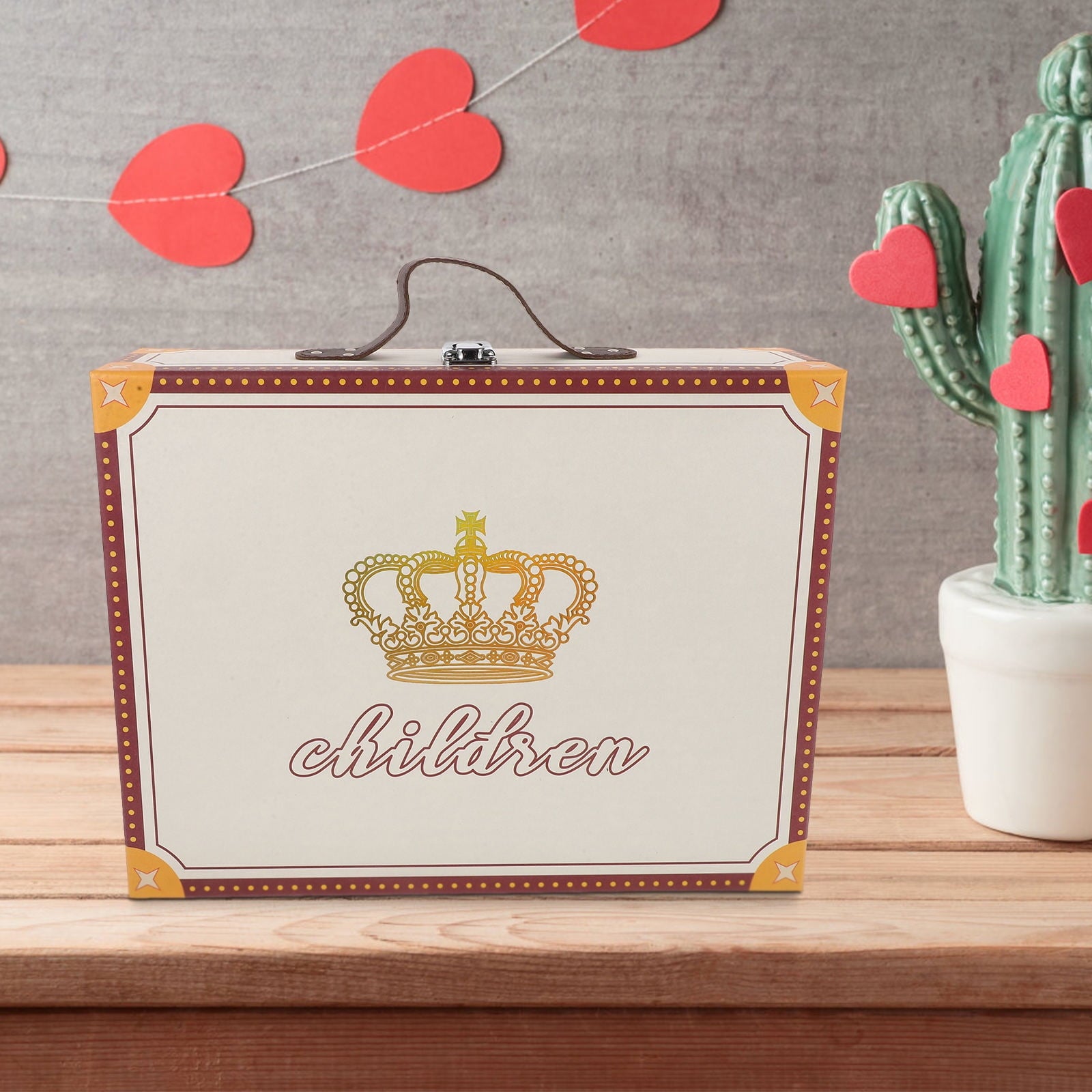 Raindrops Paper Suitcase Gift Packing Box Handheld Gift Suitcase Decorative Paper Gift Wrapping Box Party Favor