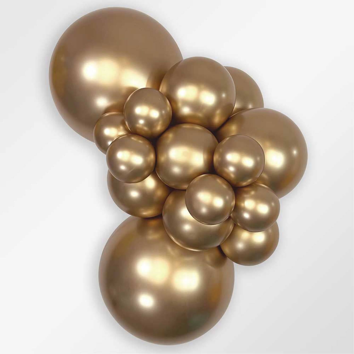 18 inch Sempertex Reflex Gold Latex Balloons (15 Pack) - Party Supplies Decorations