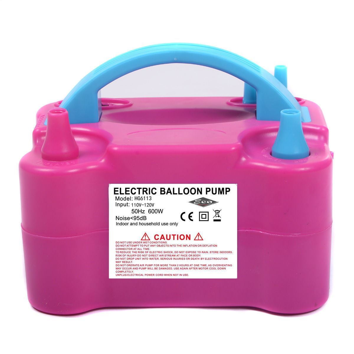 Online Gym Shop CB17036 Portable High Power Two Nozzle Color Air Blower Electric Balloon Pump 110V