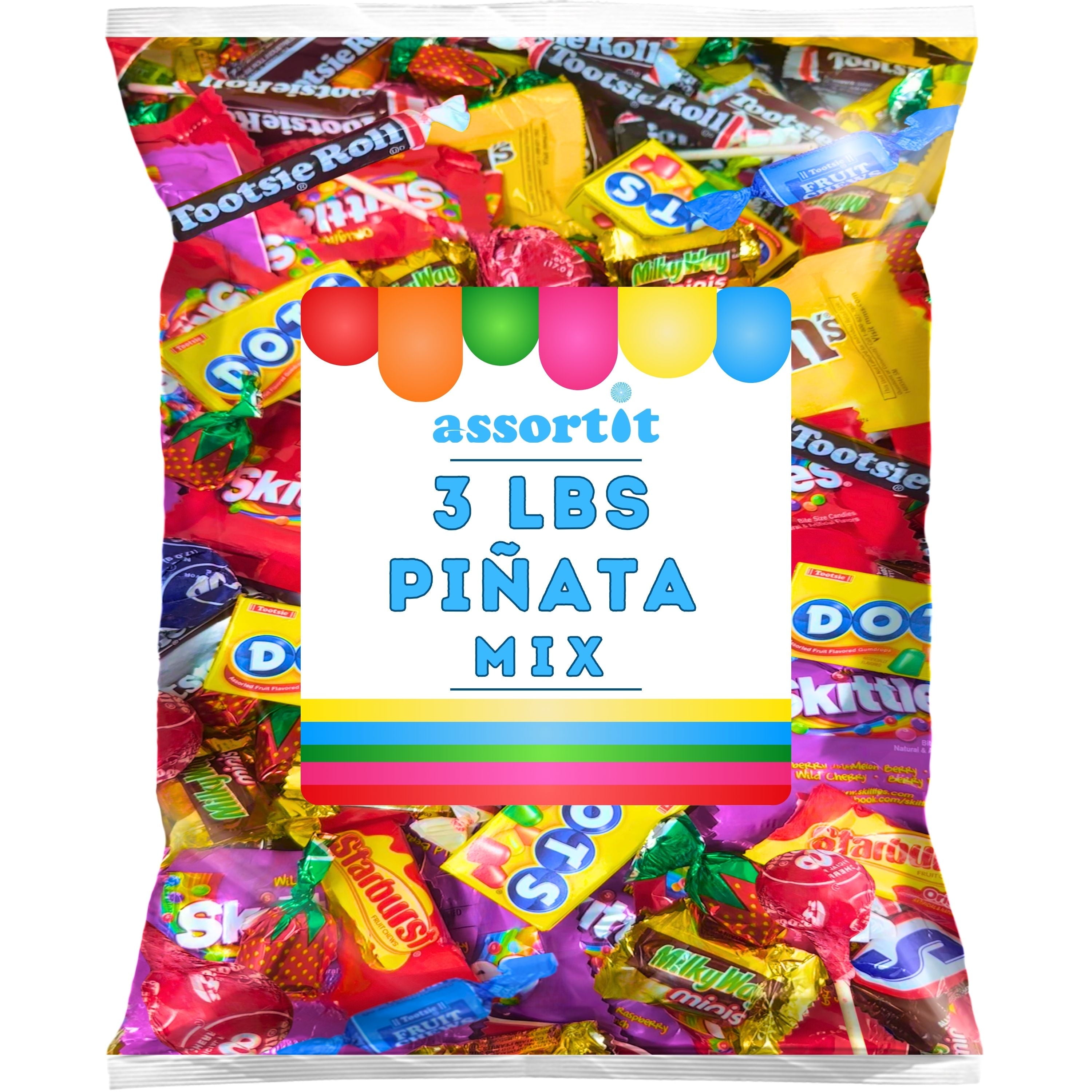 3lb Piñata Candy Assortment – Lollipops, Gummies & Hard Candies – Perfect for Parties & Holidays