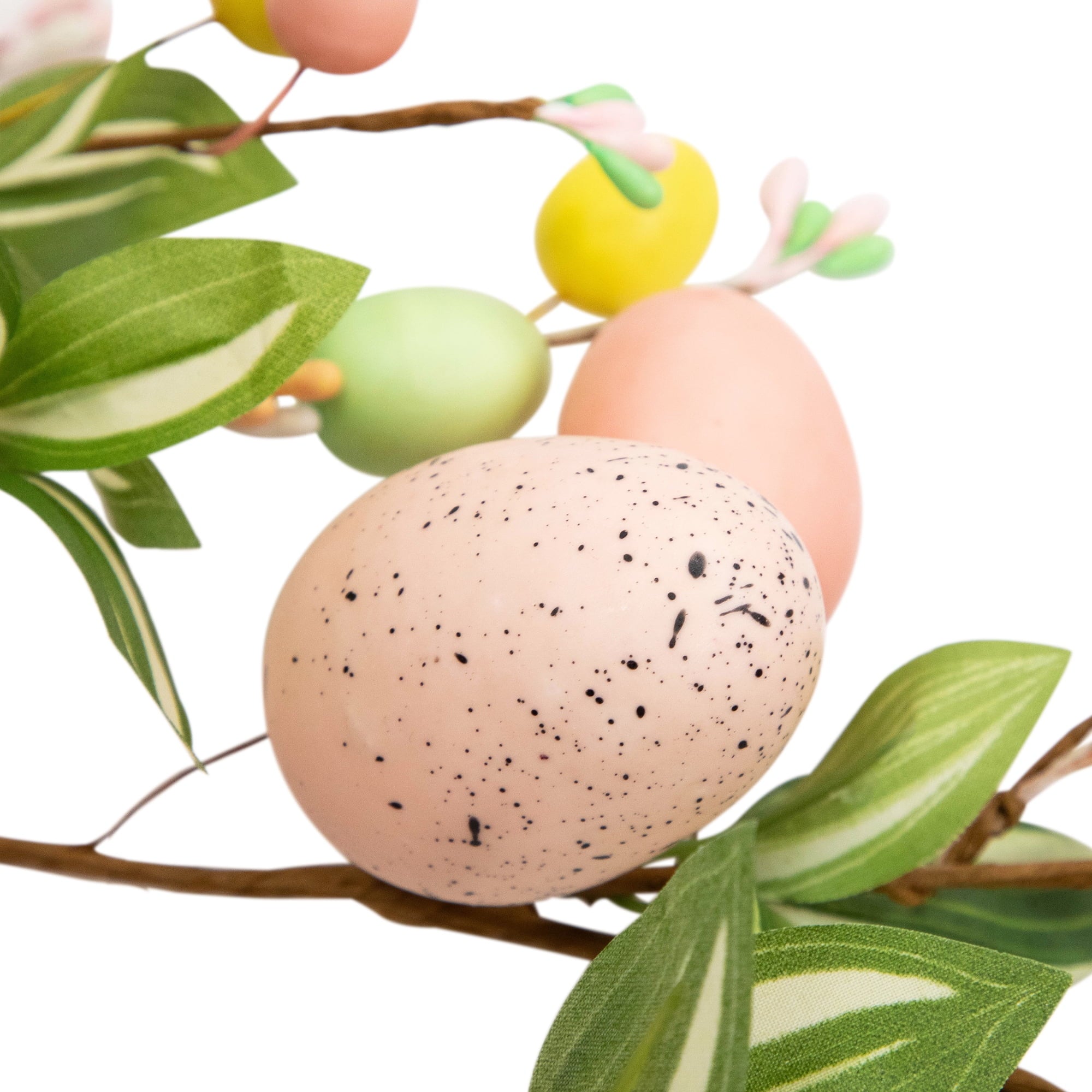 Northlight Easter Eggs and Flower Buds Artificial Garland - 6' - Pink