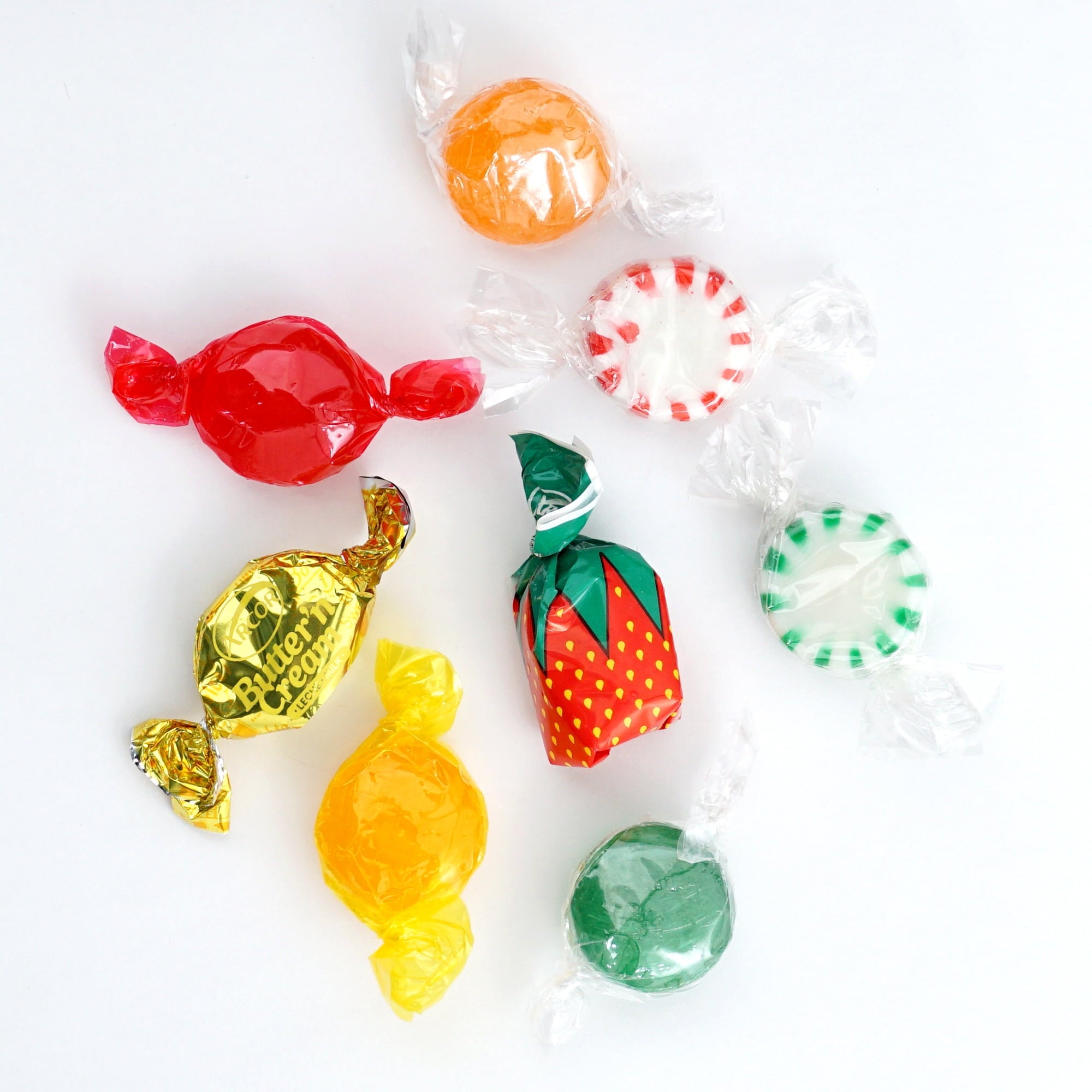 Arcor Hostess Mix, 5 Pound Bulk Candy (Approx. 375 pcs.), Arcor Candy, Old Fashioned Hard Candy Assortment, Butterscotch, Strawberry Candy, Cinnamon Discs, Peppermints