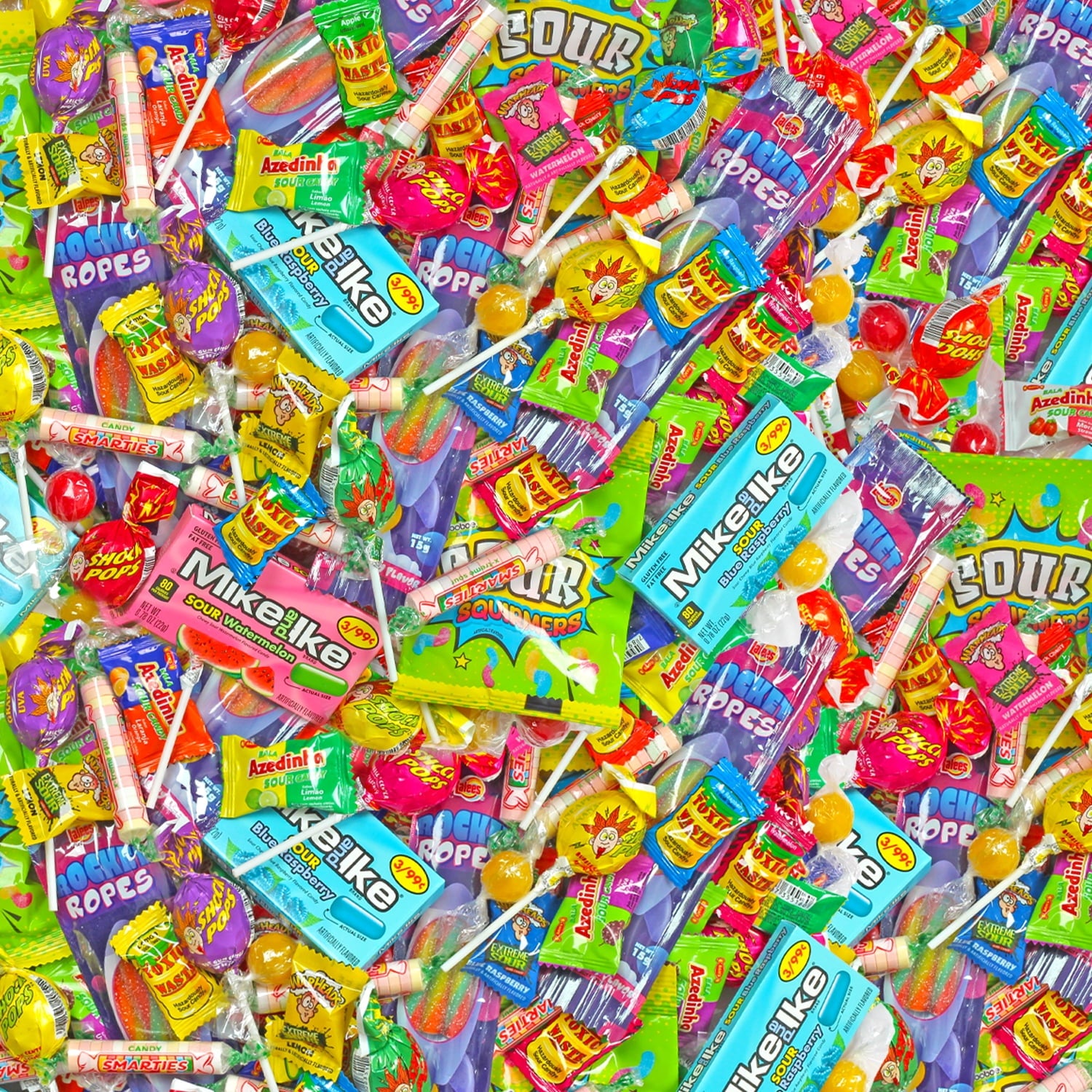 Sour Candy - Halloween Variety Pack - Bulk Candies - 2 Pounds - Assorted Parade Bag - Lalees - Party Favors for Kids