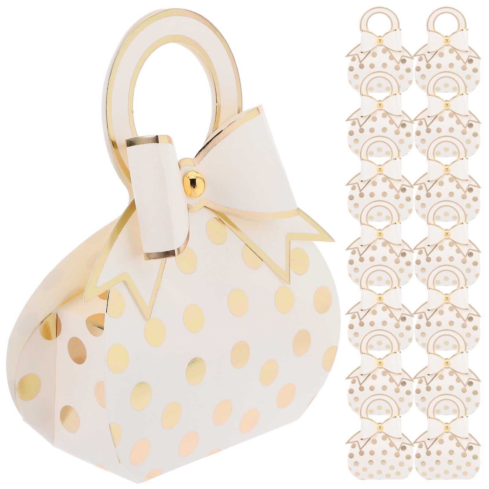 WORGEOUS  50 Pcs Boxes with Lids Birthday Party Decorations Handbag Gift Bride