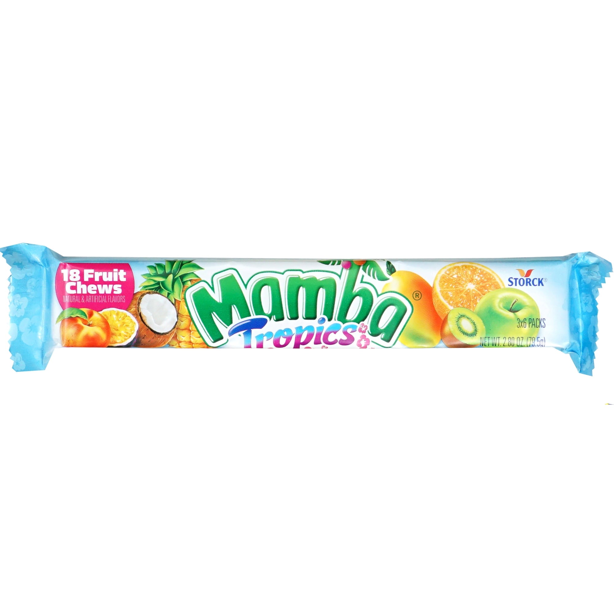 Mamba Sticks Snack Variety Pack, 16 Pack Mamba Candy, Original, Tropics, Sour, Tropics, Berrytasty