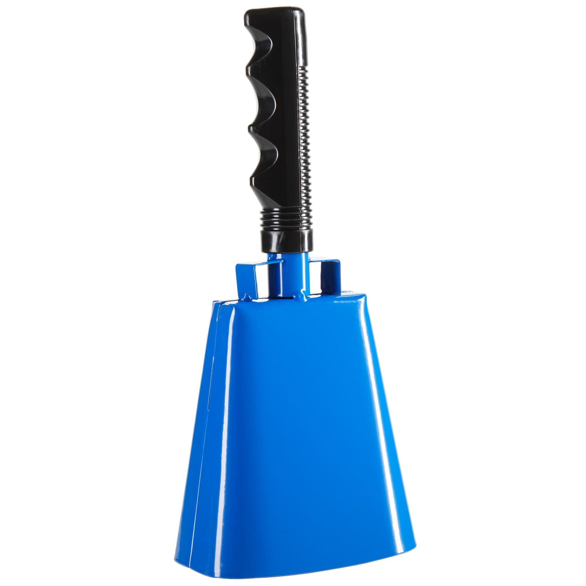 2 Pack 9.5-inch Cowbells for Sporting Events, Percussion Noise Makers with Handle for Football Games, Stadiums (Blue)