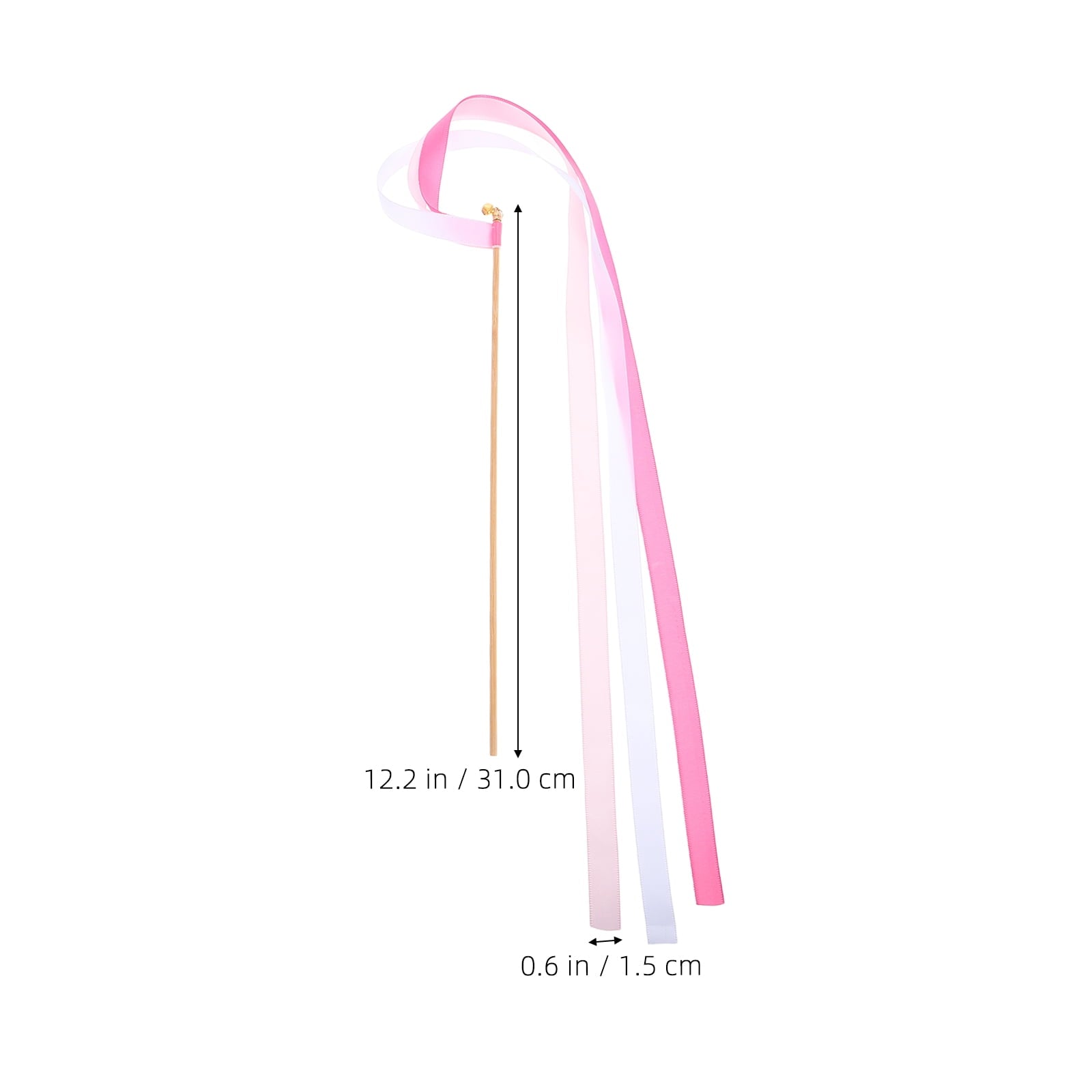 30pcs Wedding Ribbon Sticks Party Ribbon Streamers Wedding Party Accessories Ribbon Wand Wedding Exit Streamer Wedding Decor