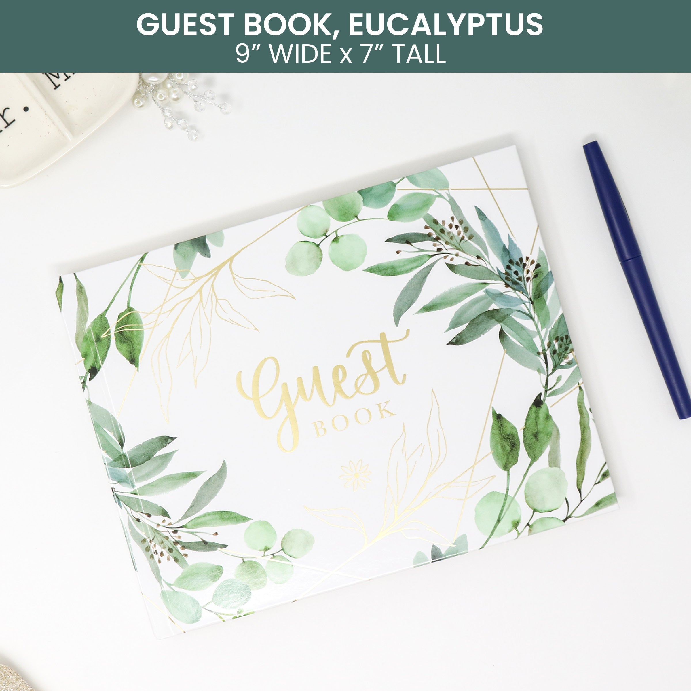 Guest Book, Guest Planner, Eucalyptus, Wedding Guest Book, bloom daily planners