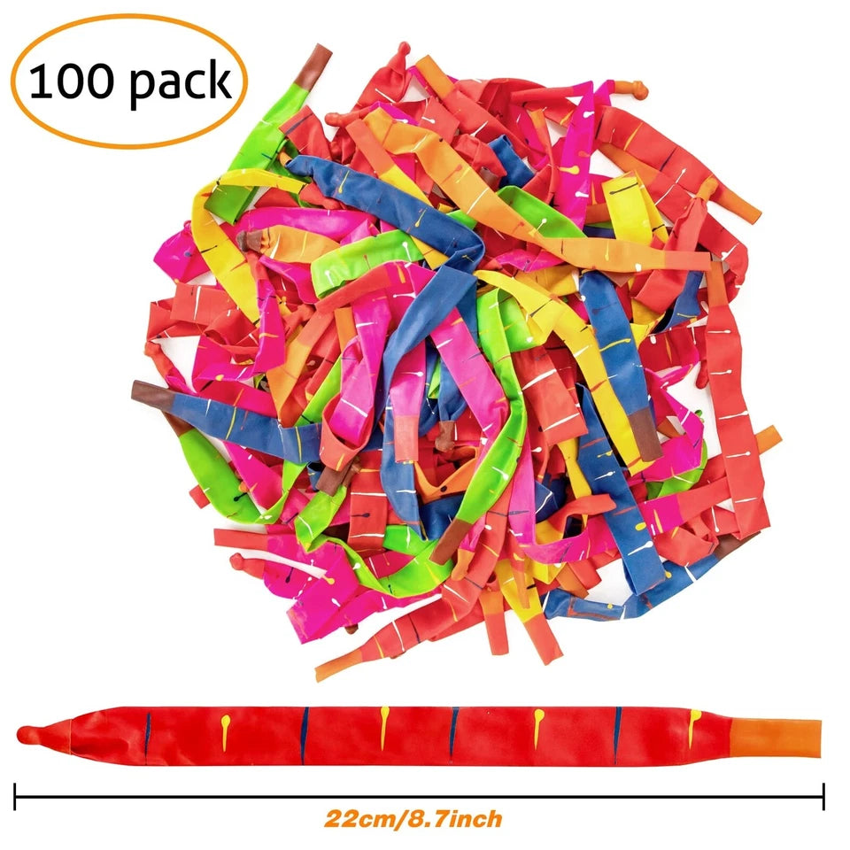 100X Rocket Balloons With Two Air Pump Colorful Giant Rocket Balloons For Party