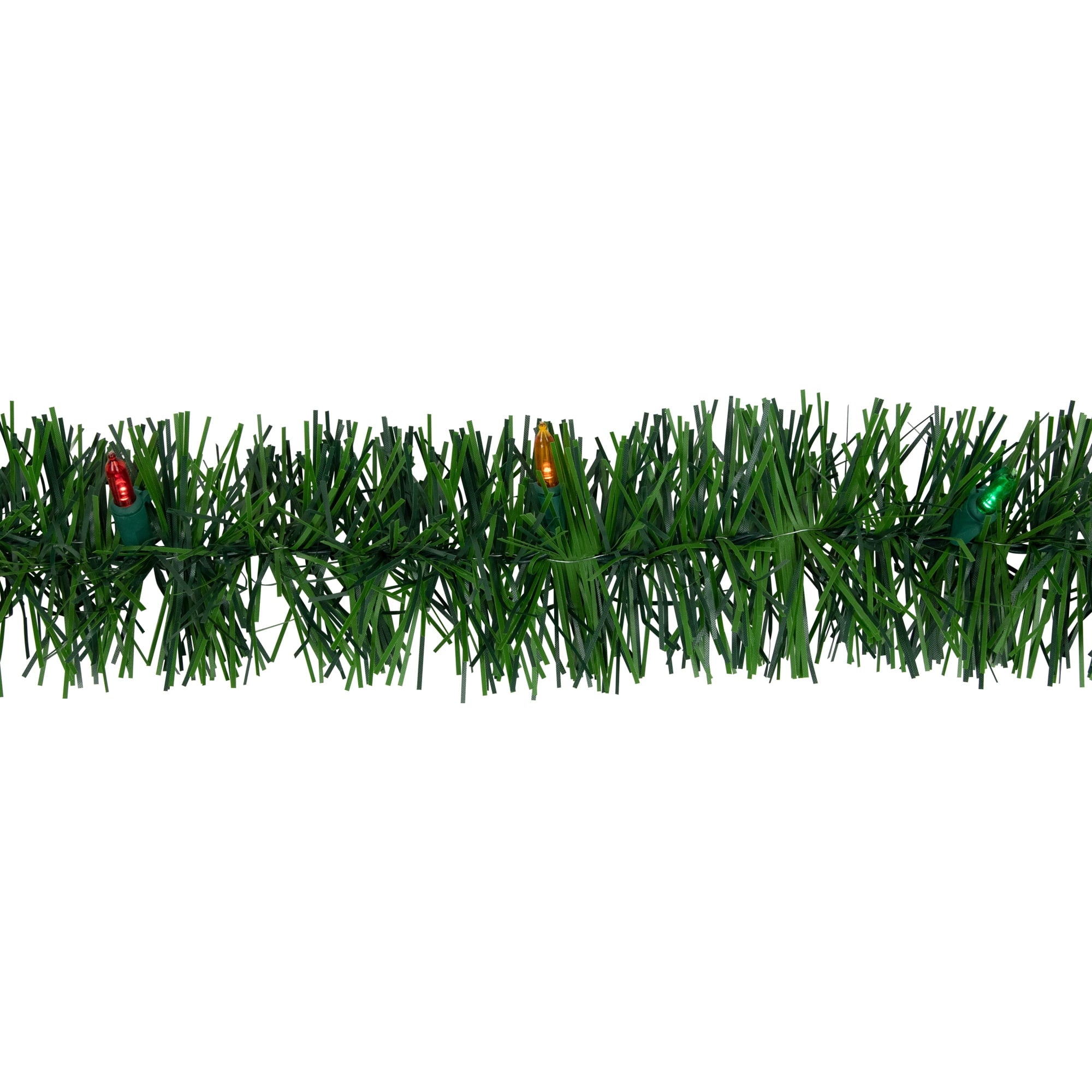 Northlight Pre-Lit LED Battery Operated Pine Artificial Christmas Garland - 18' x 3" - Multicolor