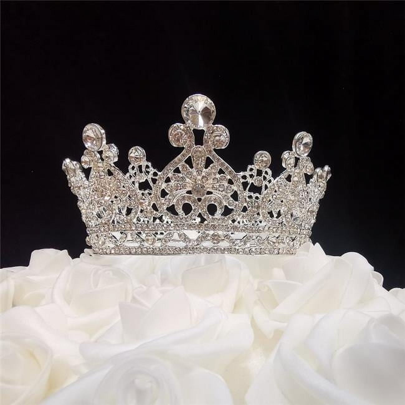 6.2 oz Princess Crown Cake Topper - Rose Gold