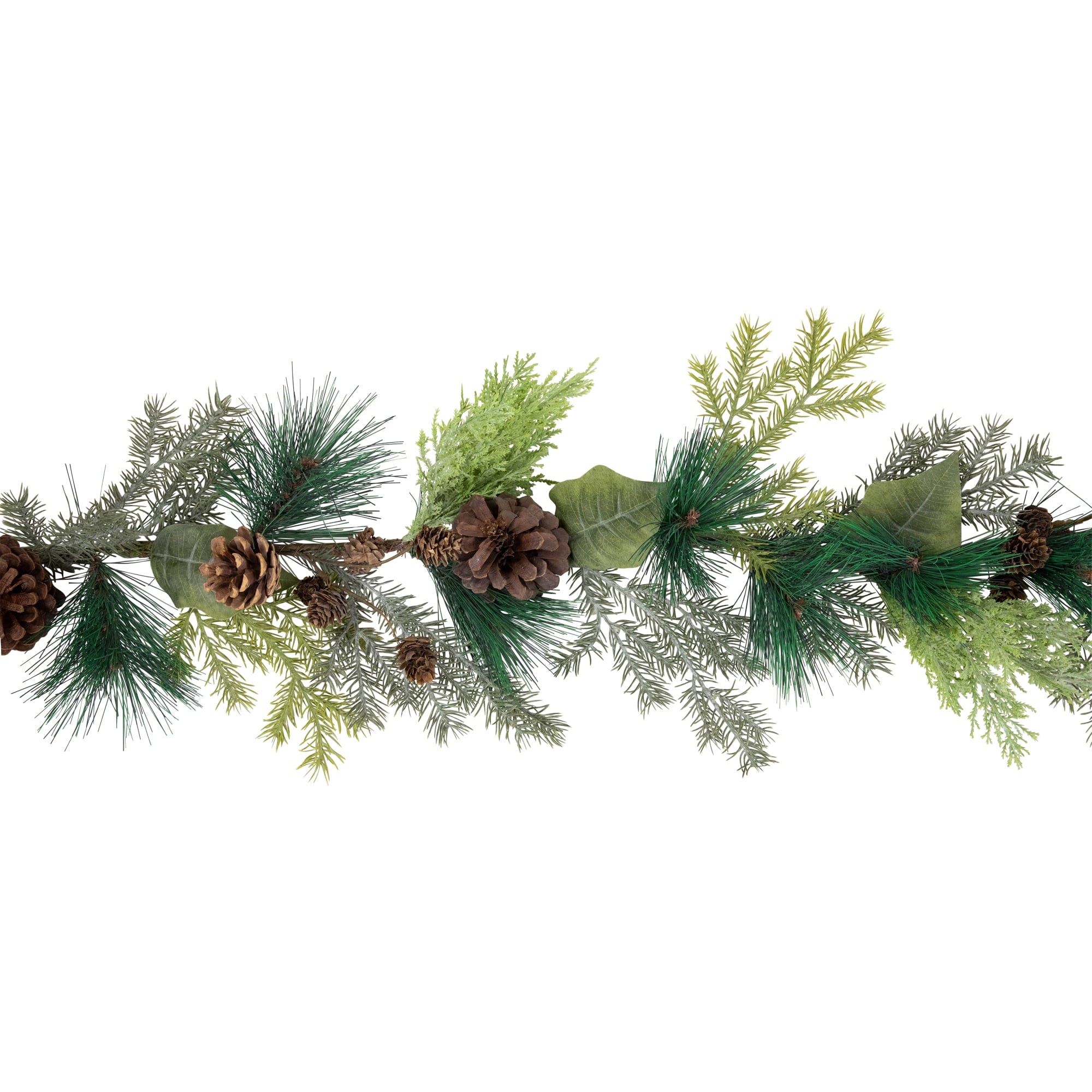 Northlight 5' x 6" Pine Cone and Cedar Artificial Christmas Garland, Unlit