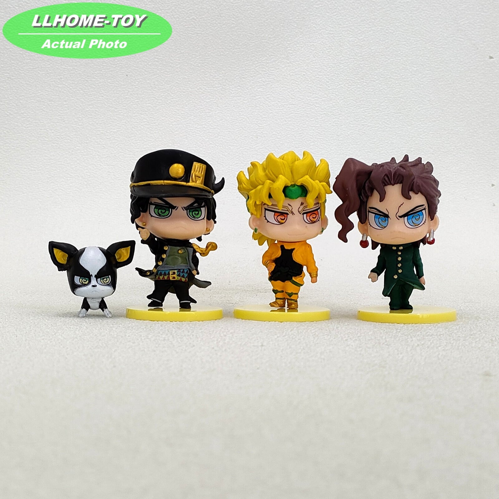 Anime JJ Bizarre Adventure Joseph 6pcs cute PVC Figure Toy Gift cake topper