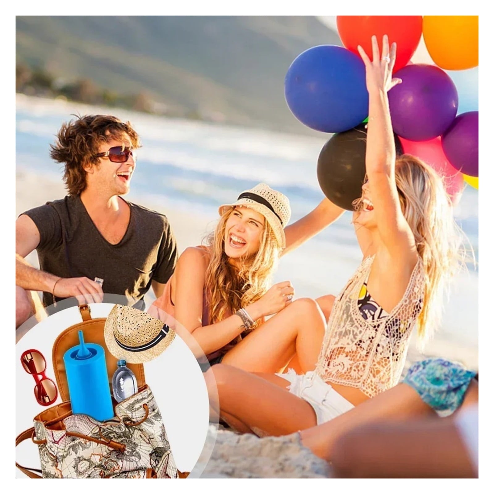 6.3 Inch Balloon Pump Electric Air Pump Balloons Portable Inflators for All Balloon Arch
