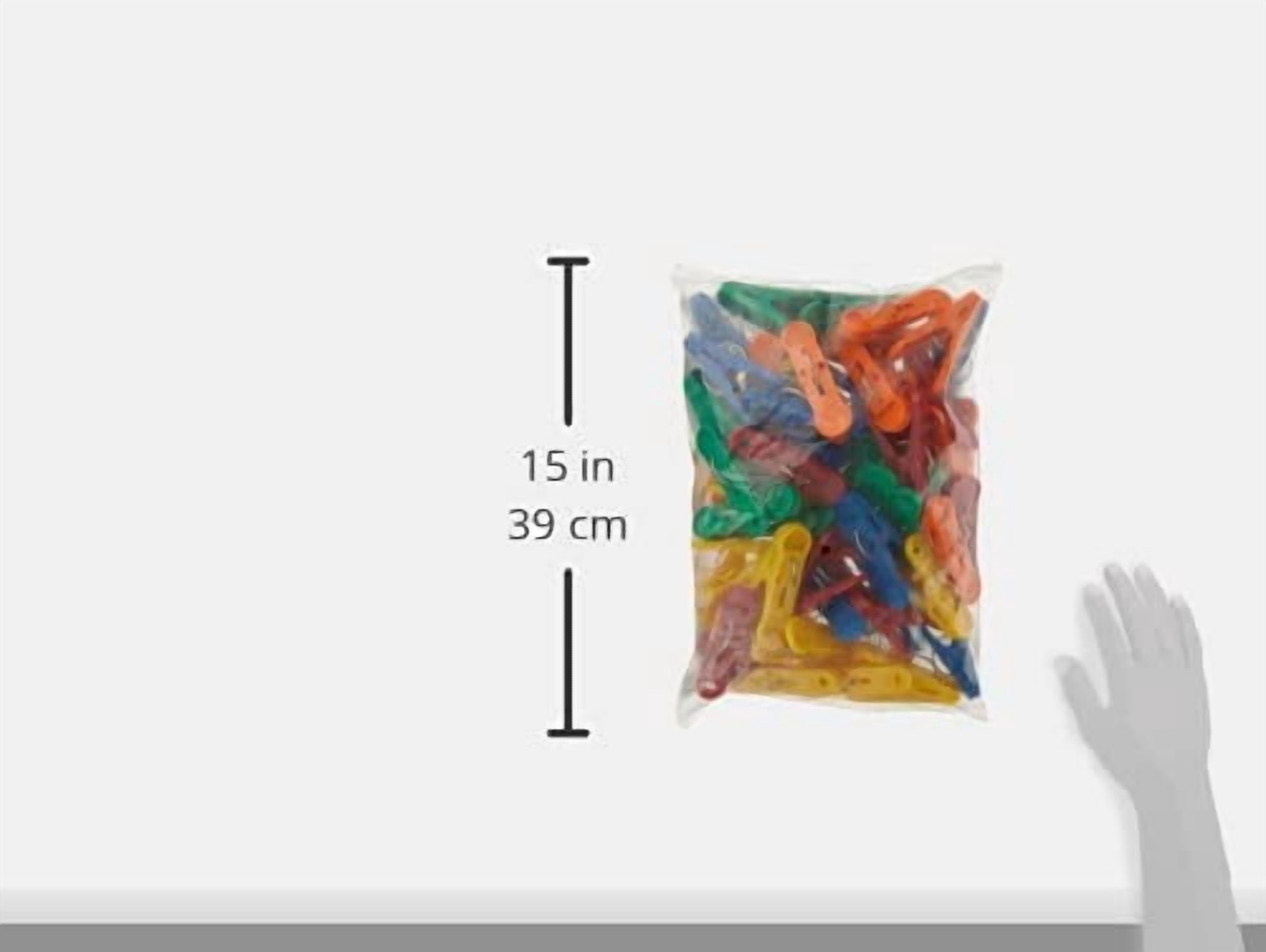 Balloon Accessories Clip-N-Weight, 16g, Primary Colors, 50 Count (Pack of 1)