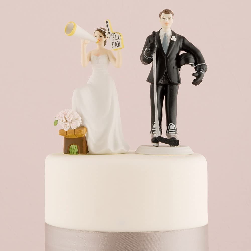 Weddingstar Fan Cheering Bride Porcelain Figurine Cake Topper