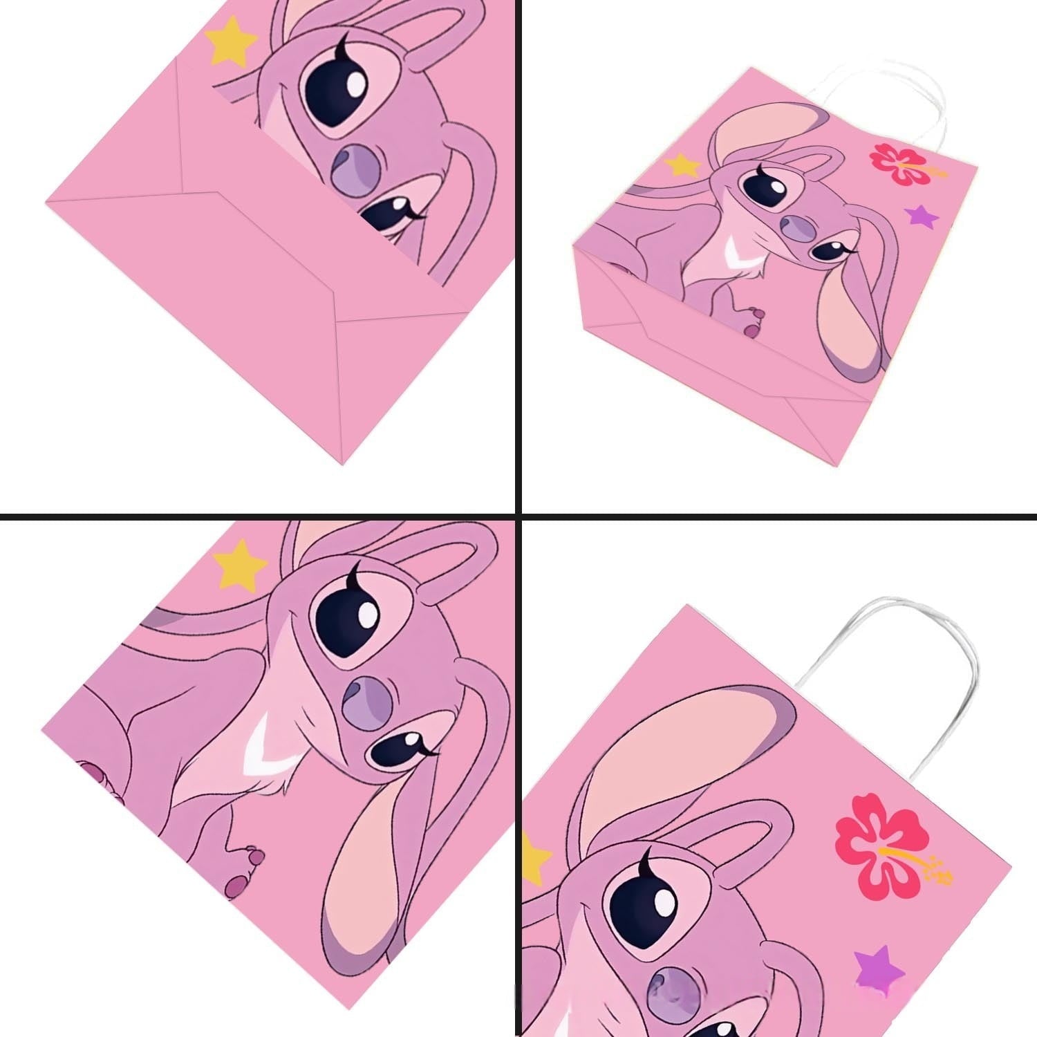 24 Pcs Anime Party Cartoon Gift Bags, Birthday party bags, Cartoon candy bags, Party Supplies(8.26"×5.9"×3.15")