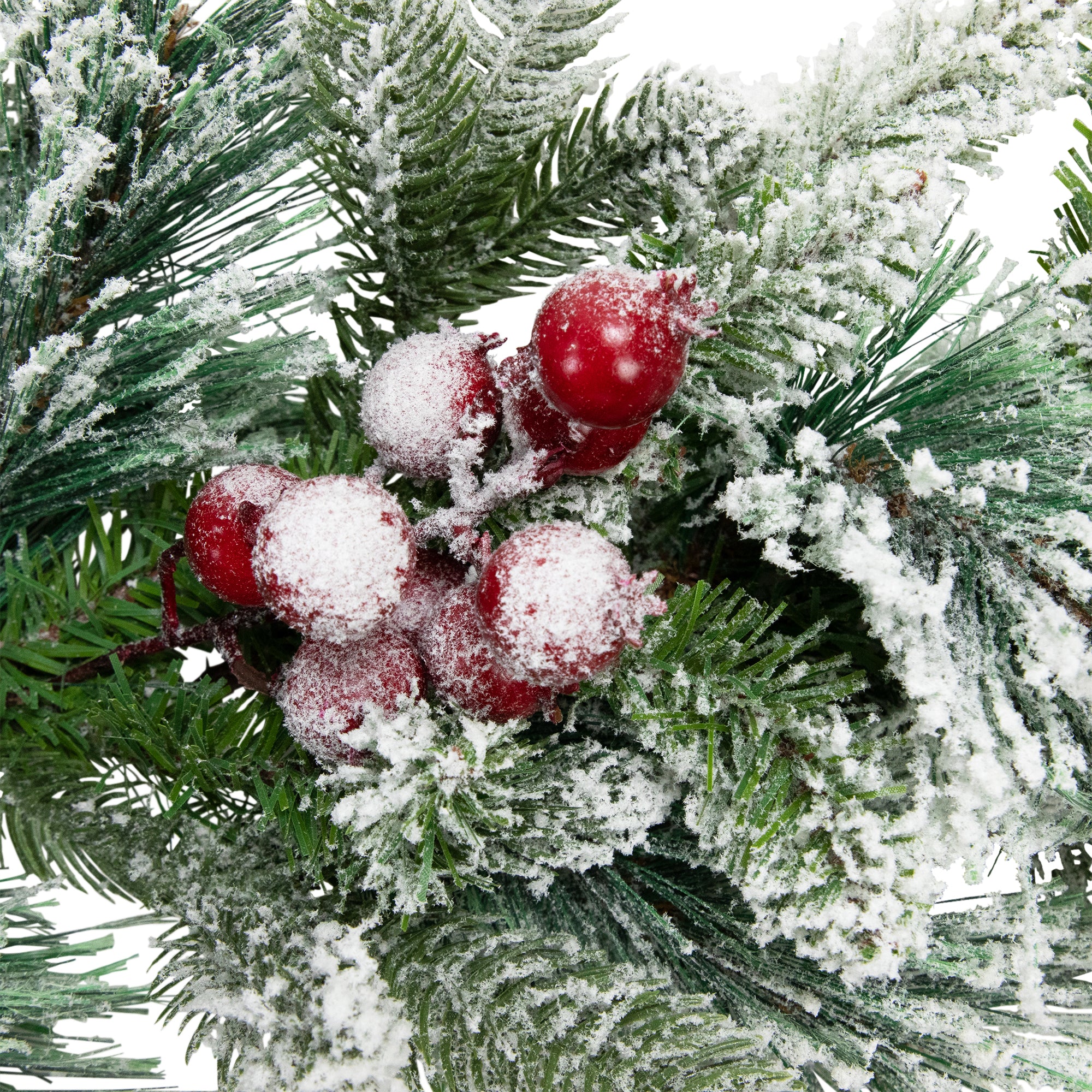 Northlight Flocked Calloway Fir Artificial Christmas Garland - 7' x 12"  - Unlit