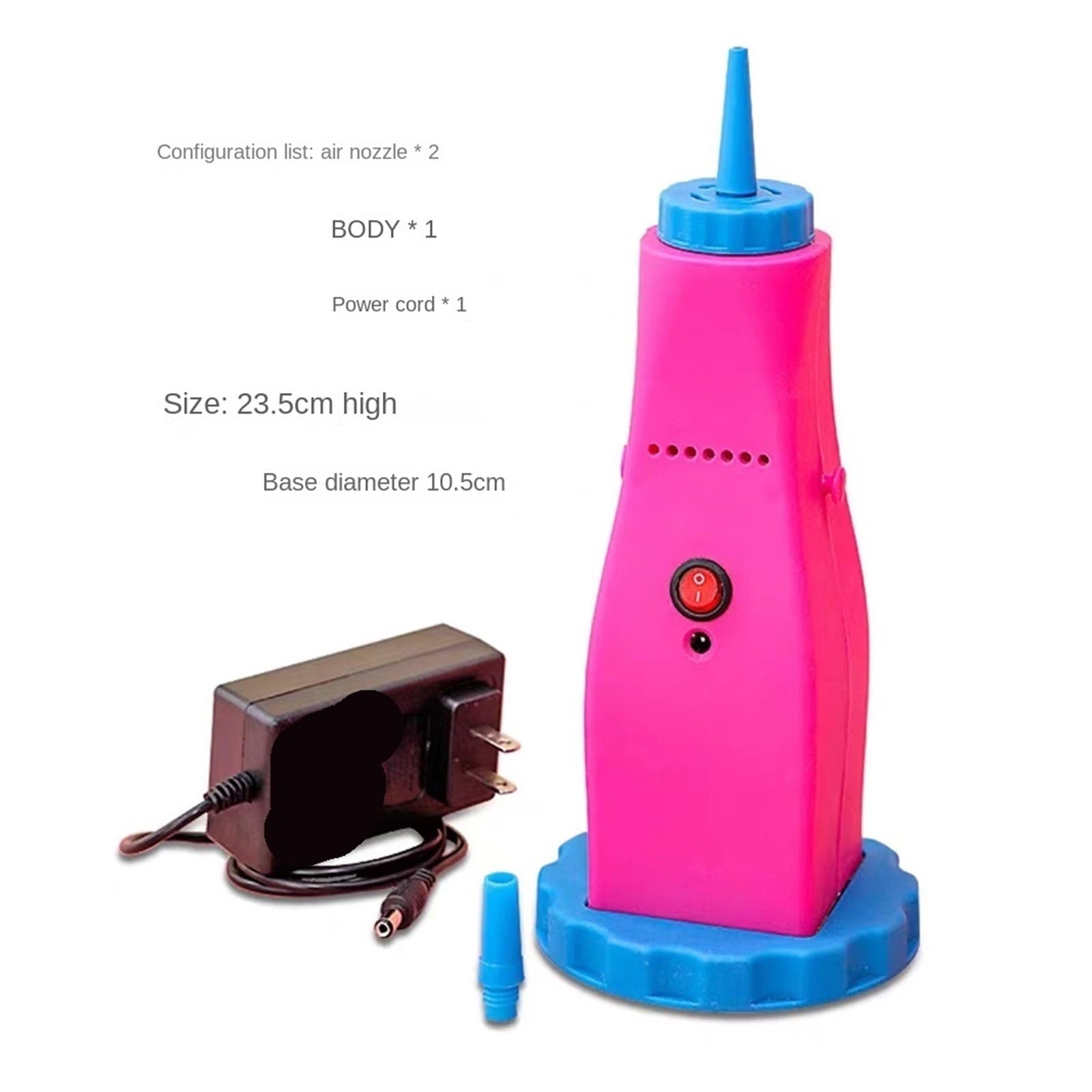 Electric Balloon Air Pump Electric High Power Two Nozzle Air Blower Balloon Fast Inflator Pump