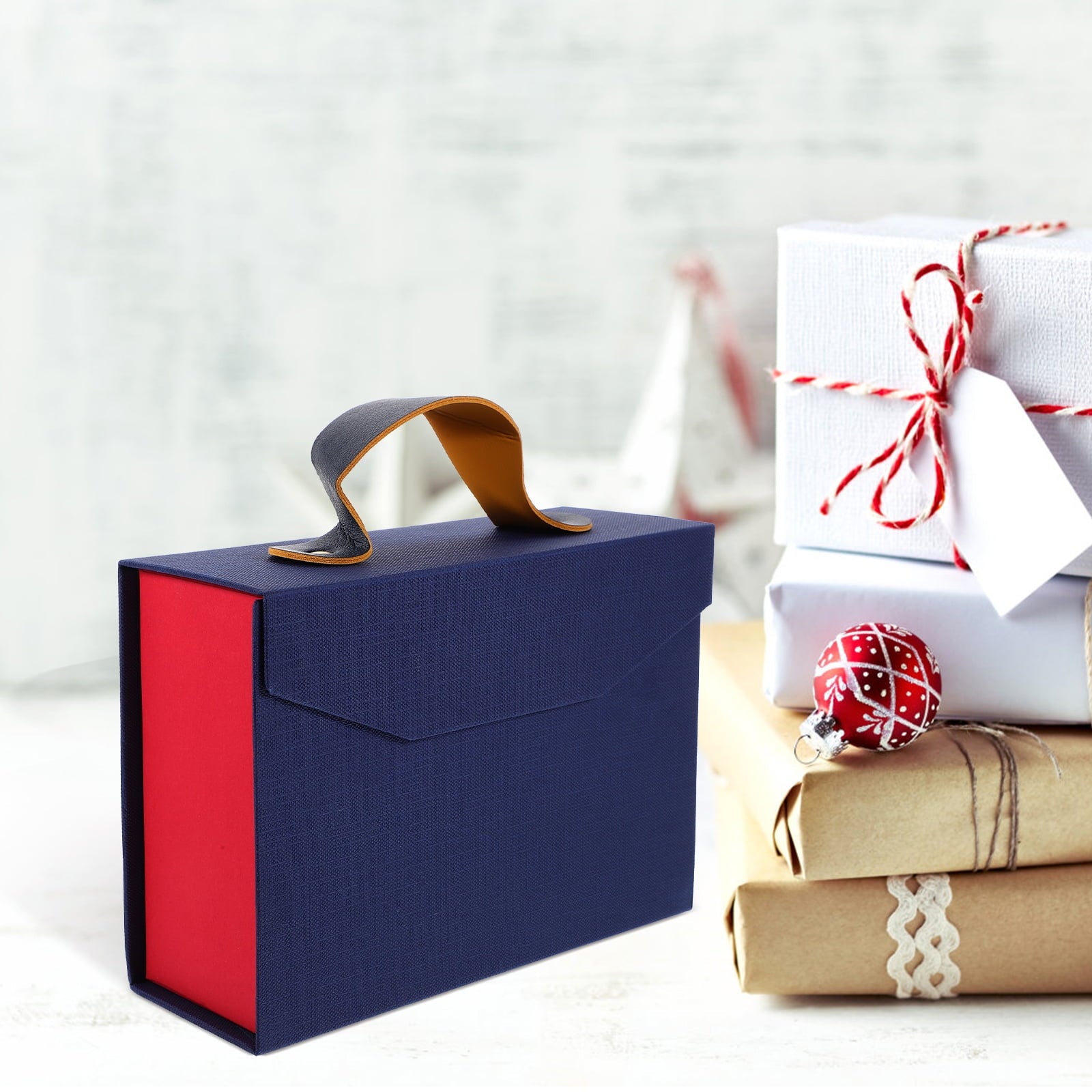 WORGEOUS 3pcs Party Gift Packing Box Gift Wrapping Holder Party Favor Empty Gift Storage Box