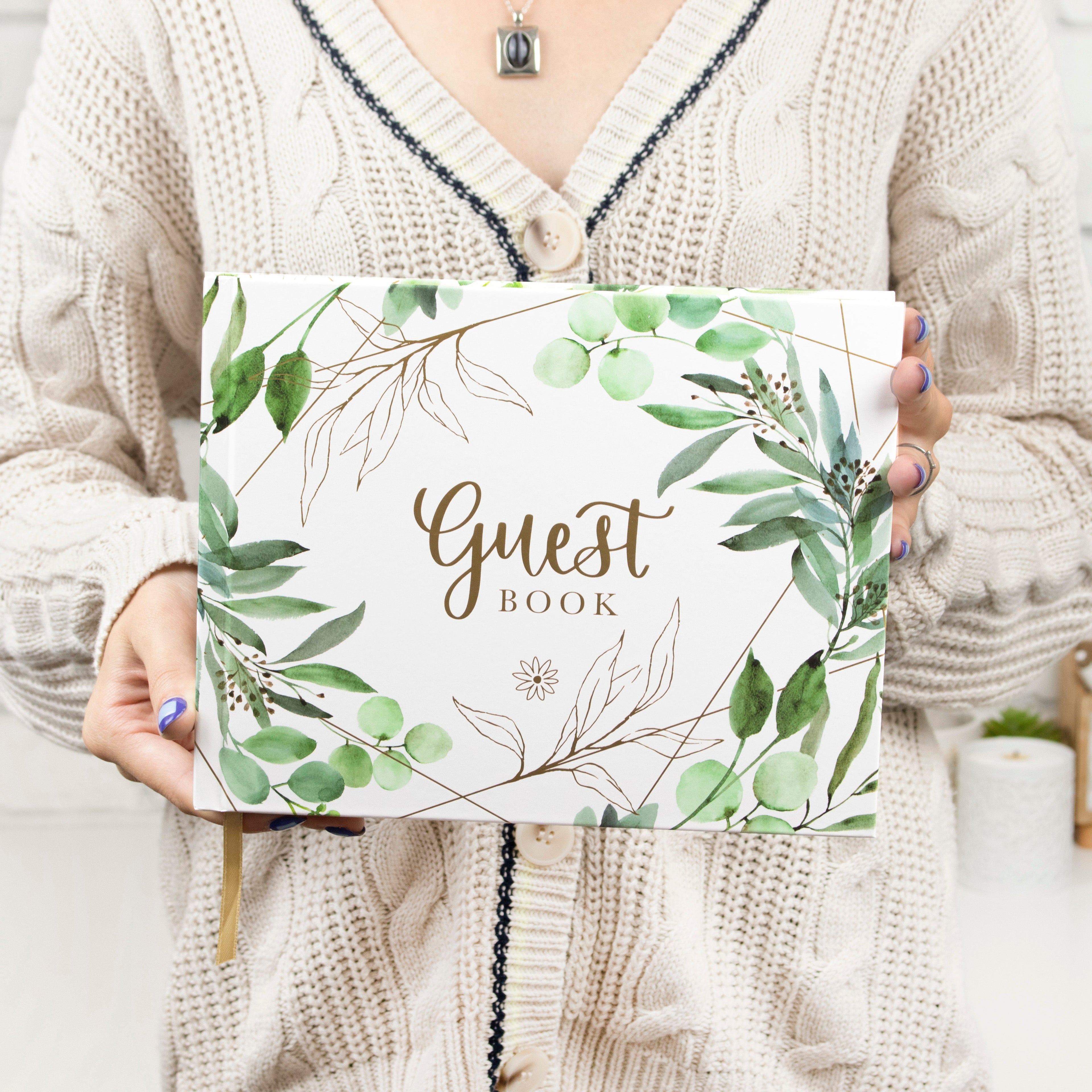 Guest Book, Guest Planner, Eucalyptus, Wedding Guest Book, bloom daily planners