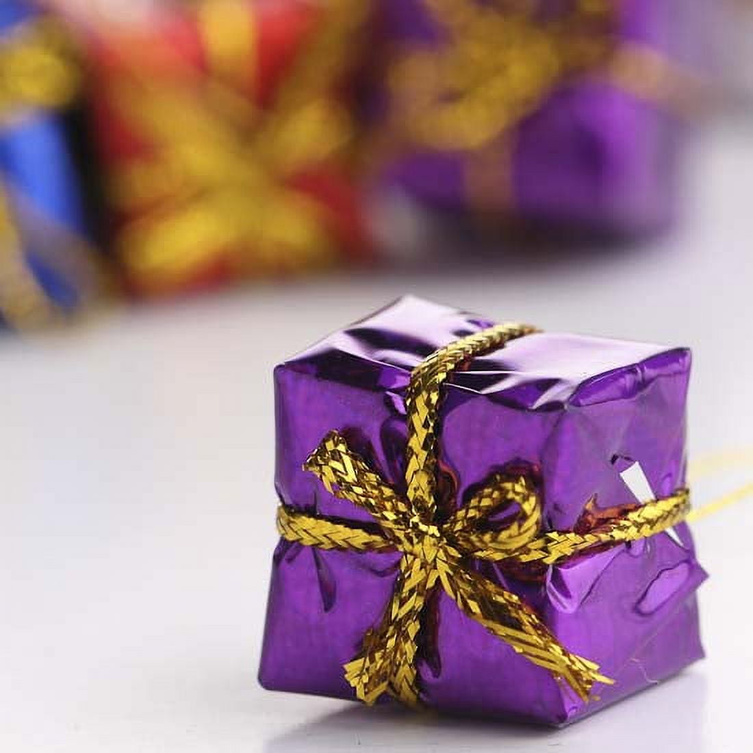 Factory Direct Craft Package of 144 Miniature Assorted Foil Gift Boxes for Christmas & Holiday Decorating and Tree Ornaments