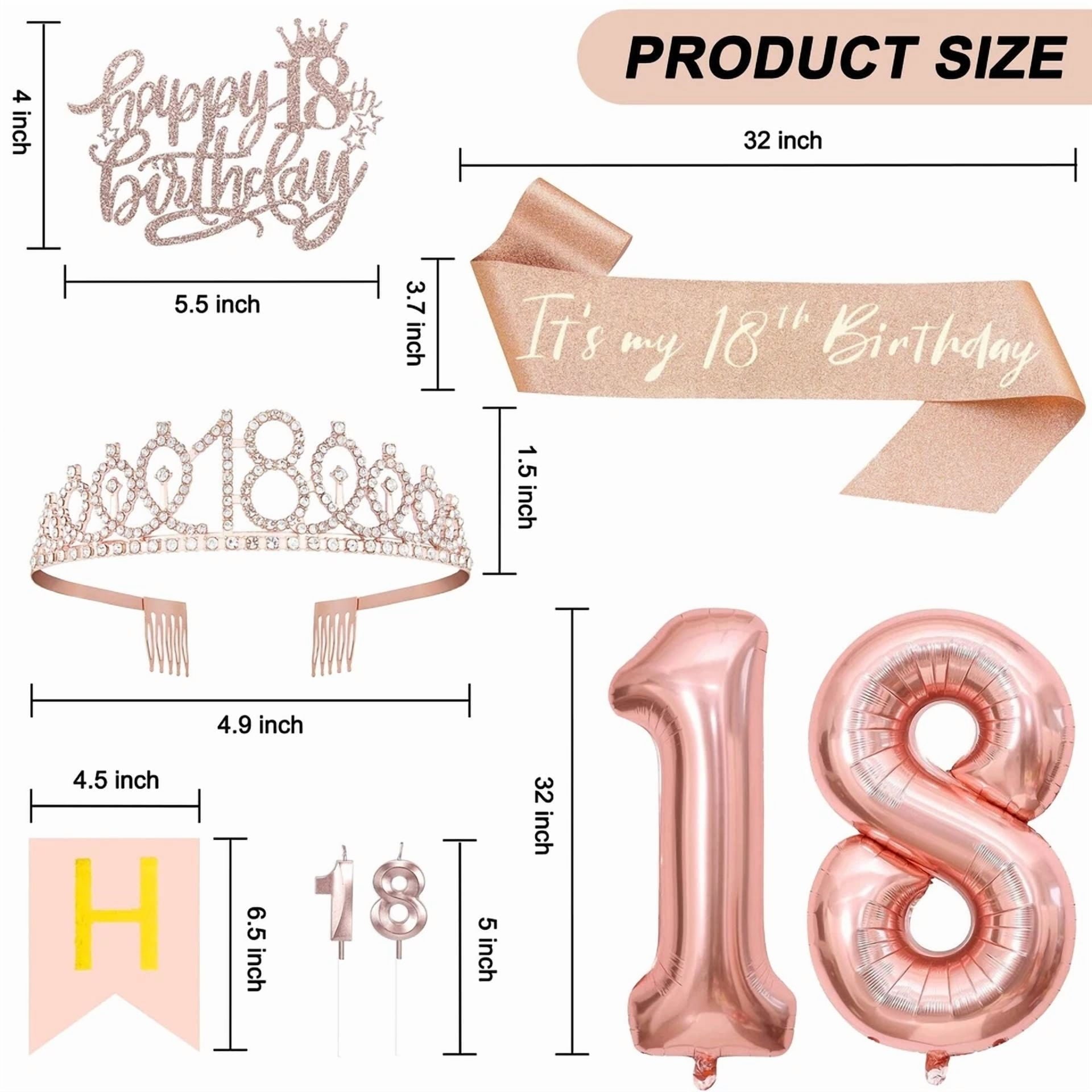 Happy Birthday Balloons Banner Bunting Self Inflating Decoration Number Candles