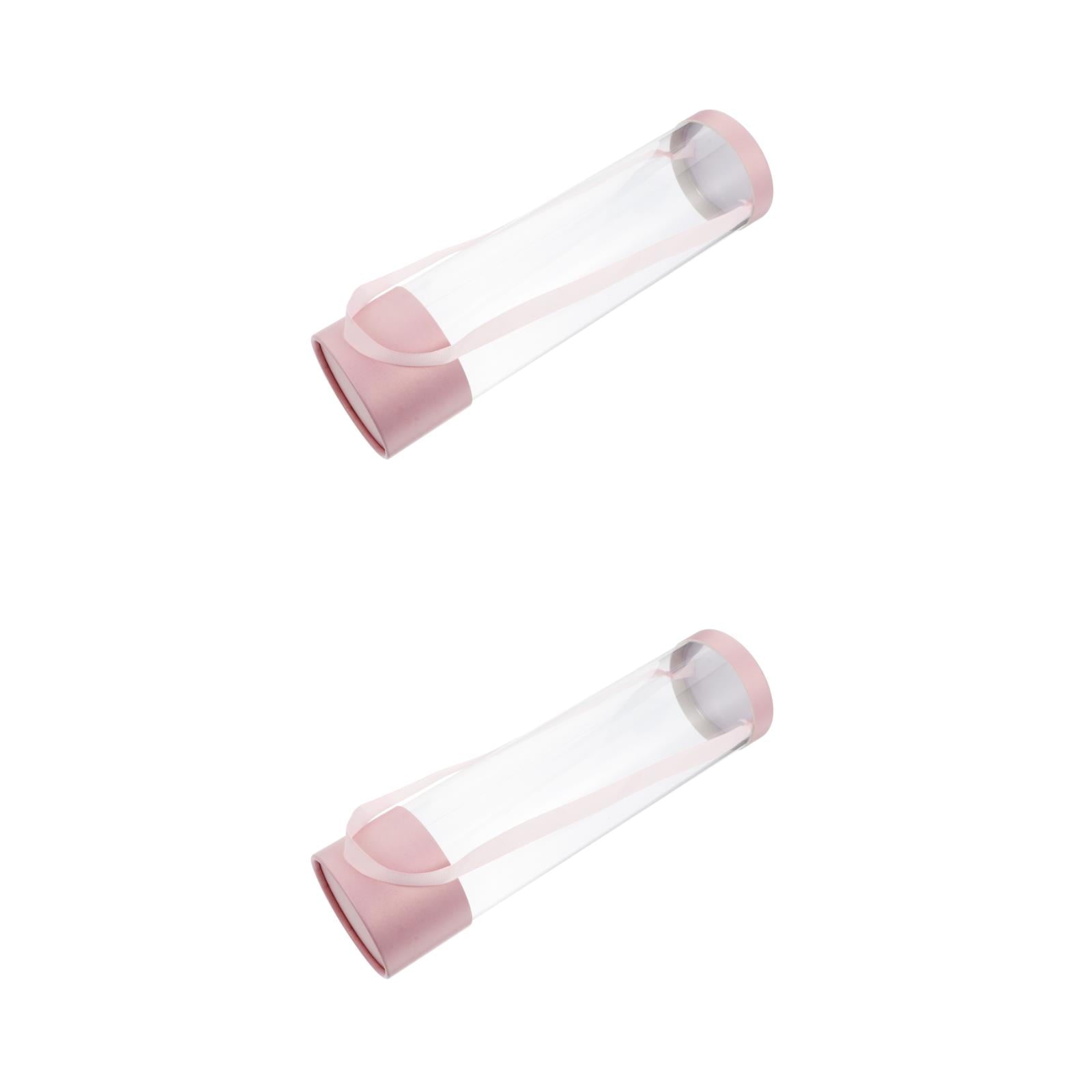 WORGEOUS 2pcs Clear Florist Bouquet Packaging Box Eternal Flower Gift Box Flower Arrangement Box Fresh Flower Packaging Box Craft Present Bags Florist Shop Supplies for Wedding Birthday