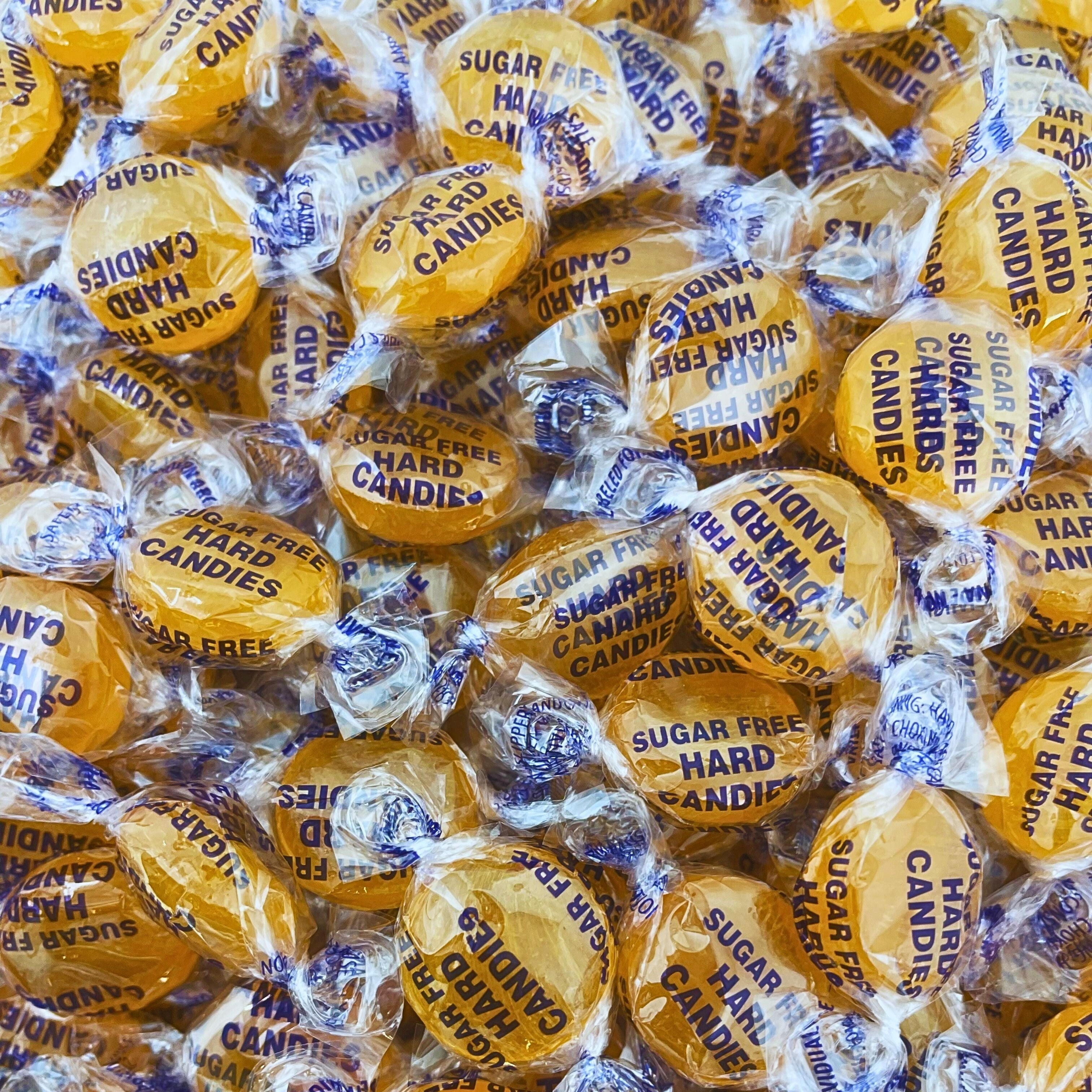 Sugar Free Butterscotch Candy Assortment - 3 lbs - Sugar Free Butter Scotch Bon Bons Yellow Colored Hard Candies - American Vintage Candy Disks Snack Pack - Individually Wrapped, 48 oz. Brand: Klub Bu