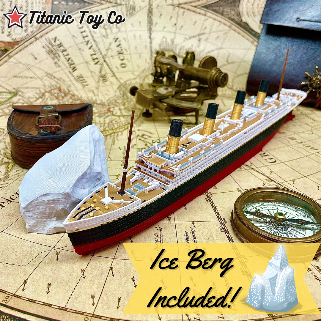 3 Pack Color Titanic, Britannic & Olympic Model Ship 1 Ft Long Assembled Titanic Toys For Kids, Historically Accurate Titanic Toy, Titanic Ship, Titanic Cake Topper, Titanic Figurine, Titanic Boat By