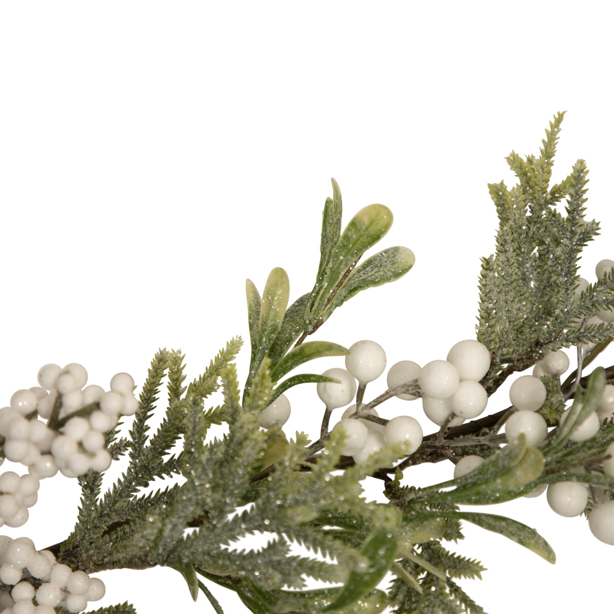 Northlight Berry Frosted Pine Unlit Garland, 11" (Green)