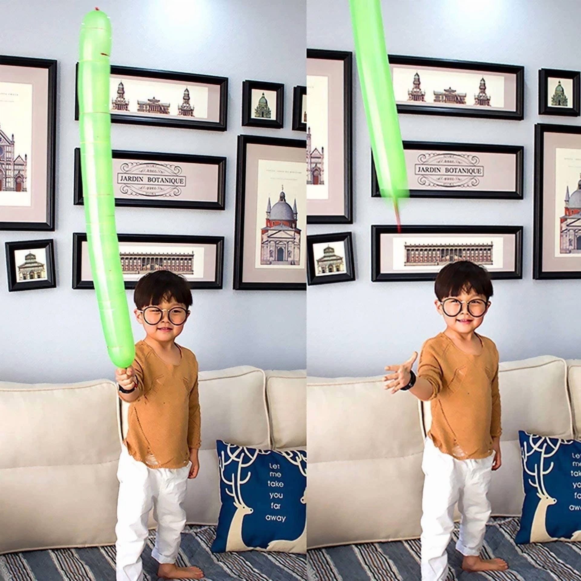 100X Rocket Balloons With Two Air Pump Colorful Giant Rocket Balloons For Party